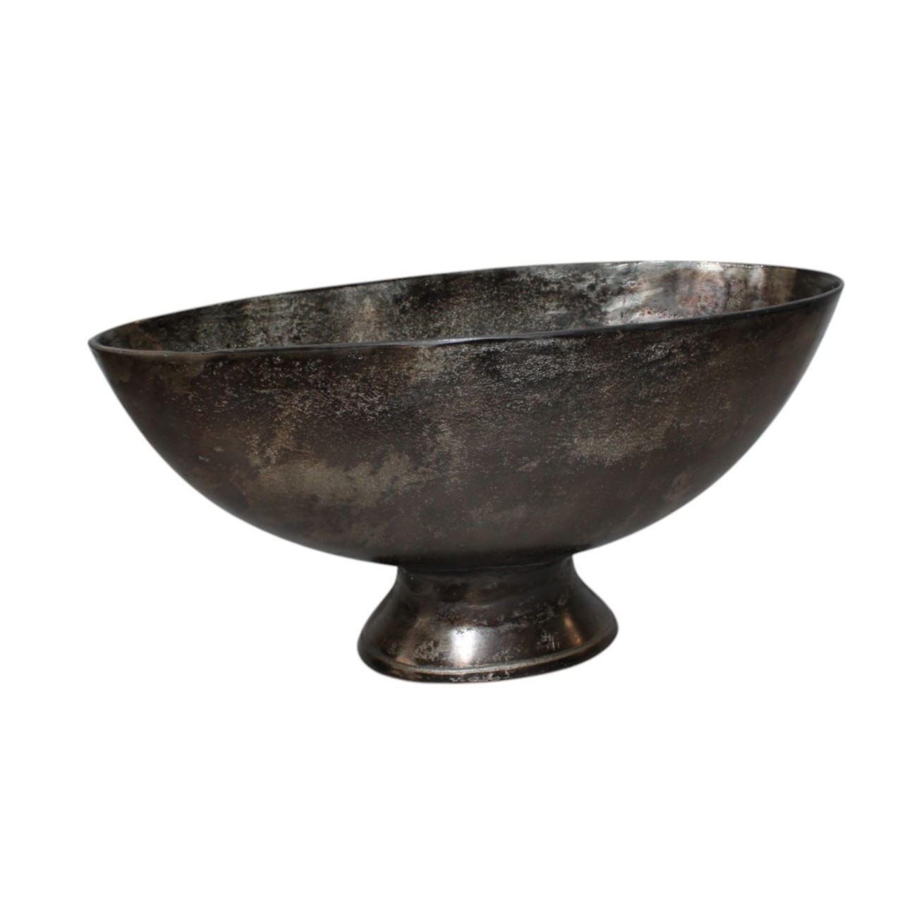 CHAMPANHEIRA OVAL ALUMÍNIO FUNDIDO 10L 59X22CM SMOKE BLACK   