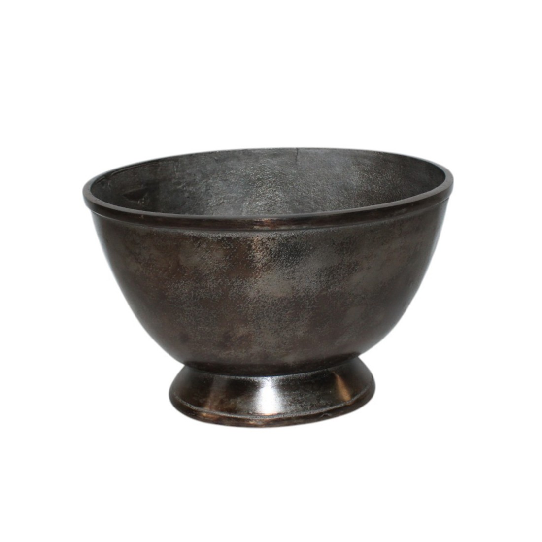 CHAMPANHEIRA OVAL ALUMÍNIO FUNDIDO 6L 35X25CM SMOKE BLACK   