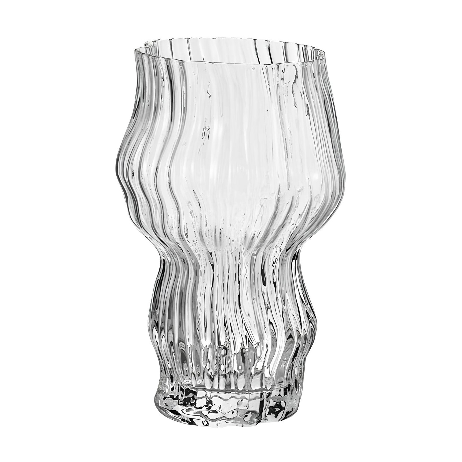 COPO LONG DRINK ASSIMÉTRICO VIDRO 410ML 14,5CM ONDA   