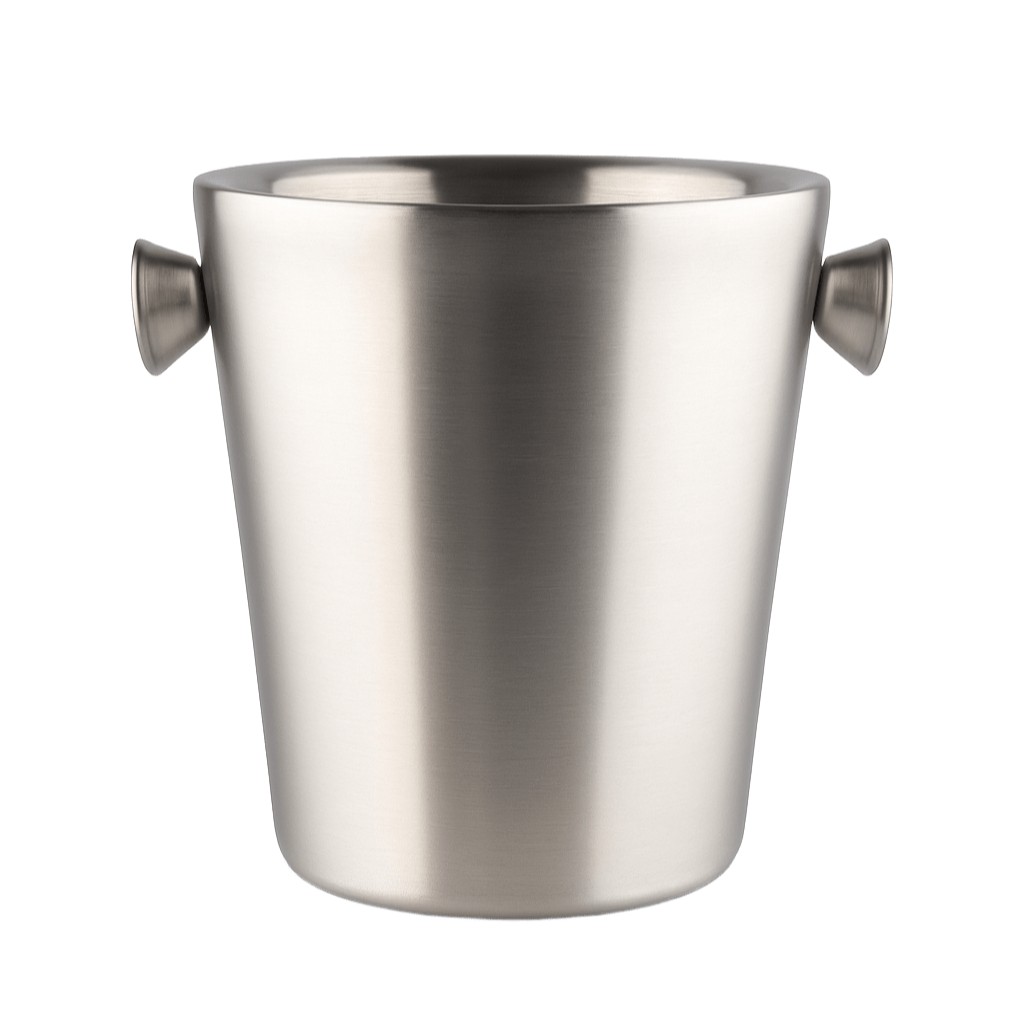 BALDE CHAMPAGNE INOX PAREDE DUPLA 5L 22,5CM MATT   