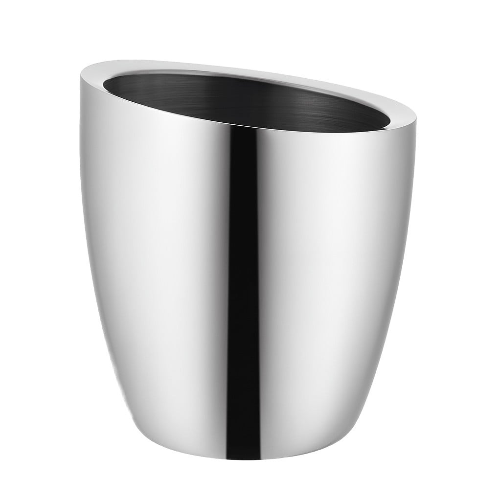 BALDE CHAMPAGNE INCLINADO INOX PAREDE DUPLA 4,5L 21,5CM MIRROR  