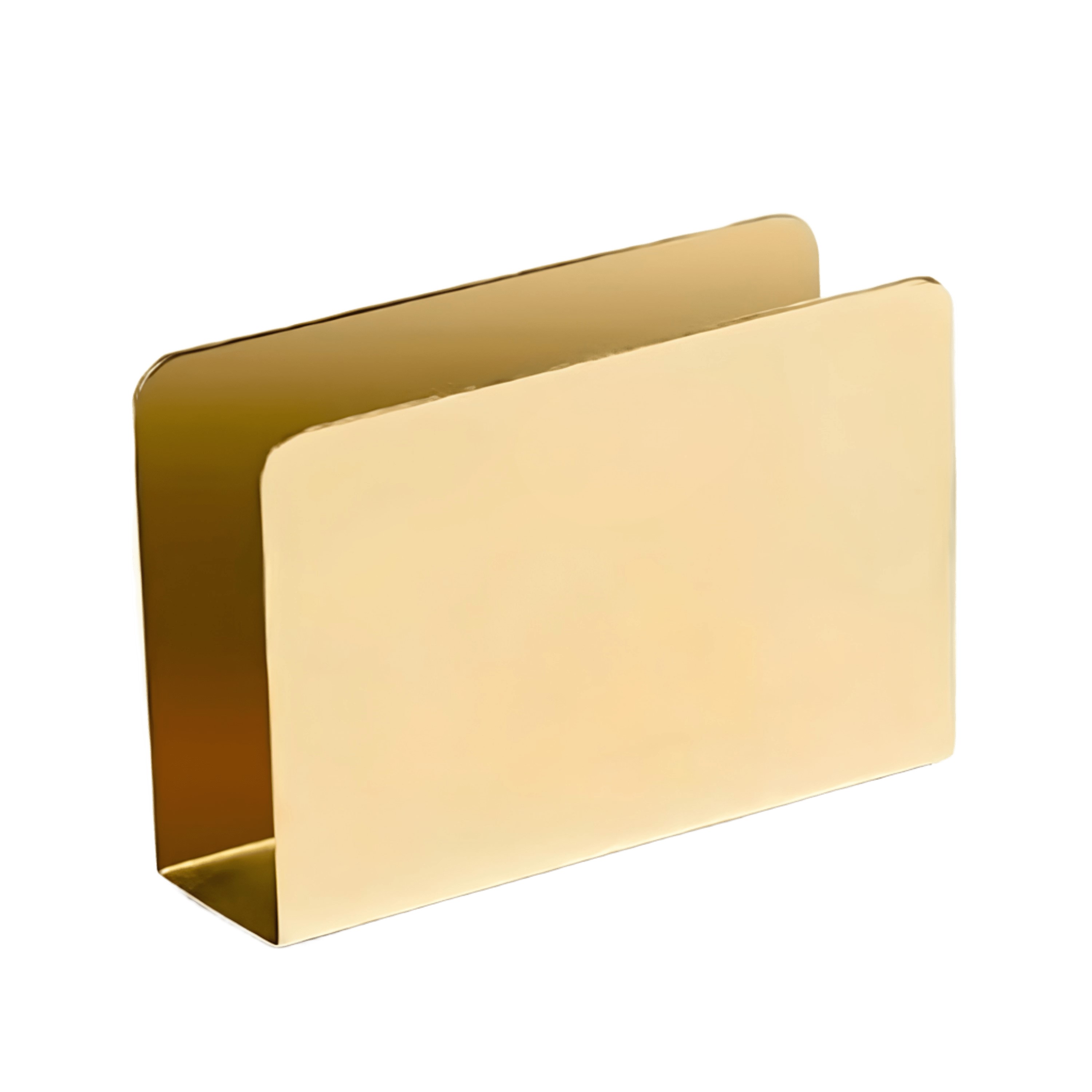 PORTA GUARDANAPO INOX 18X3CM GOLD      