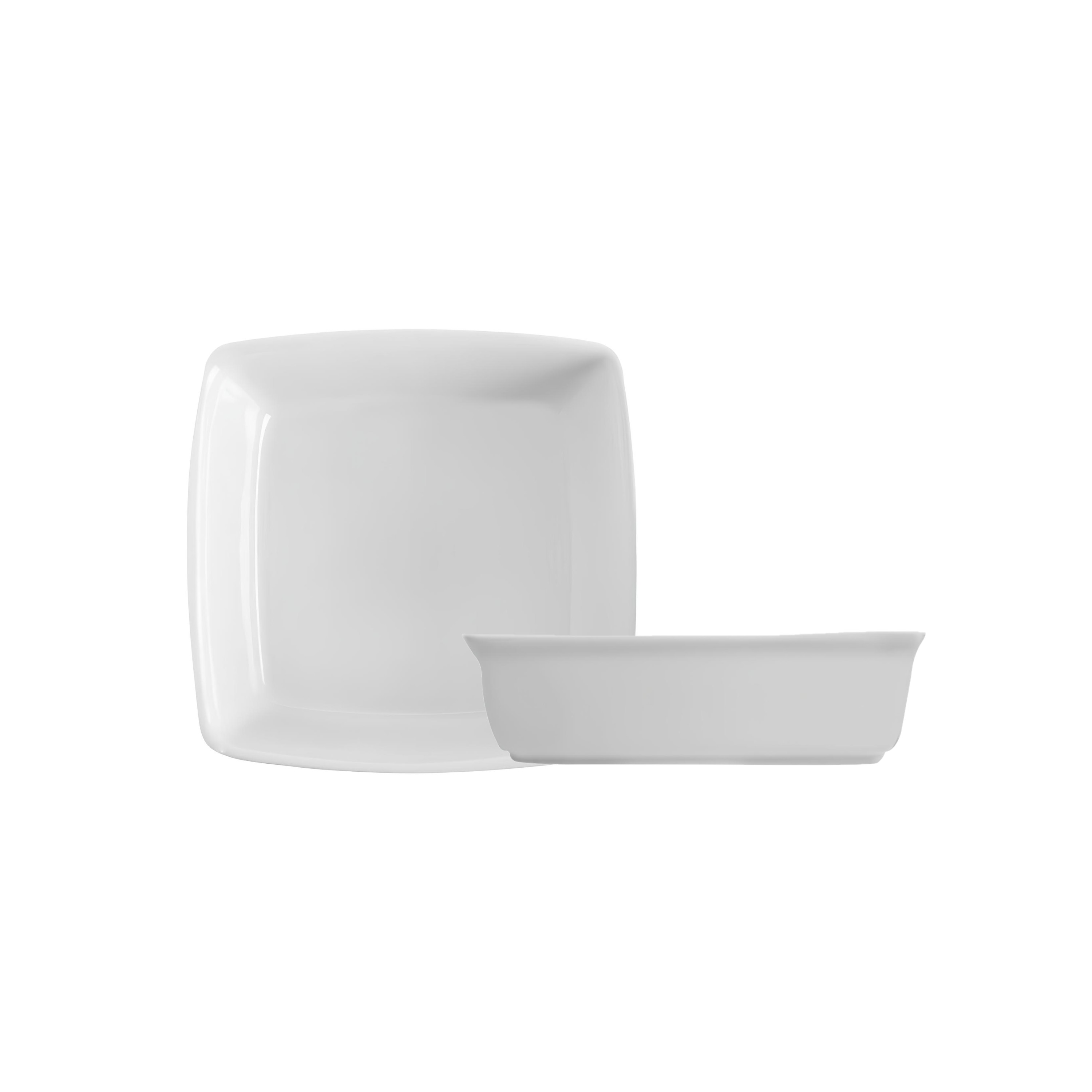 FORMA LASANHA REFRATÁRIA PORCELANA 18,5X18,5CM  974ML    