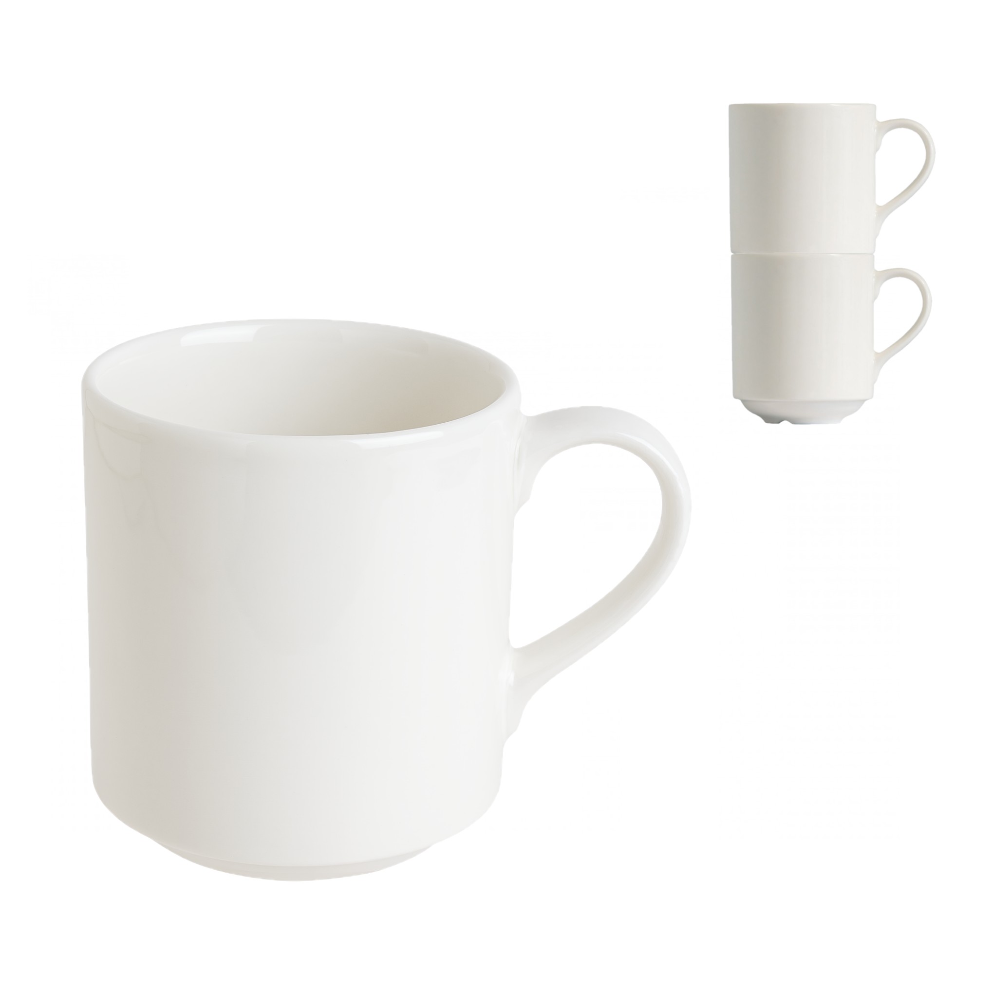 MUG EMPILHÁVEL PORCELANA 300ML BANQUET BONNA     