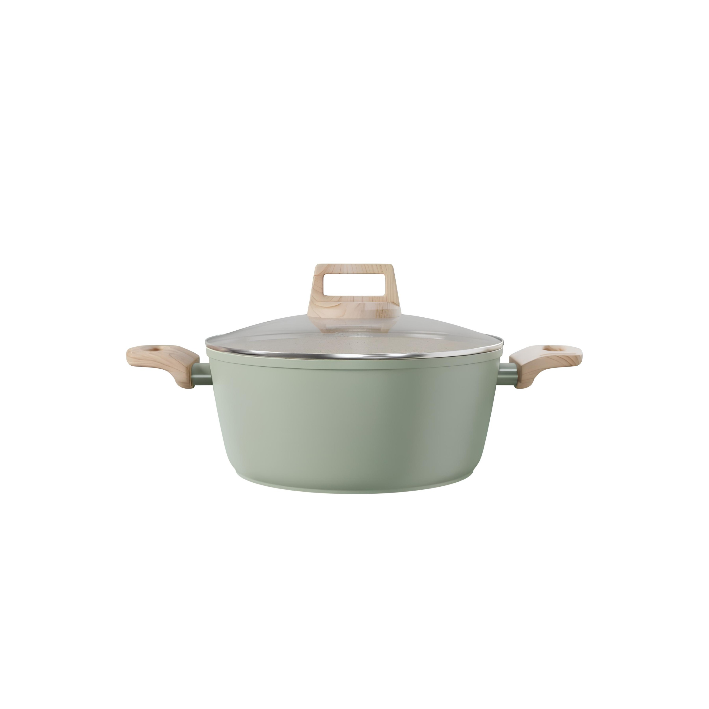 CAÇAROLA INDUÇÃO ALUMÍNIO/CERÂMICA ANTIADERENTE 5,4L 24CM JADE OLIVE   