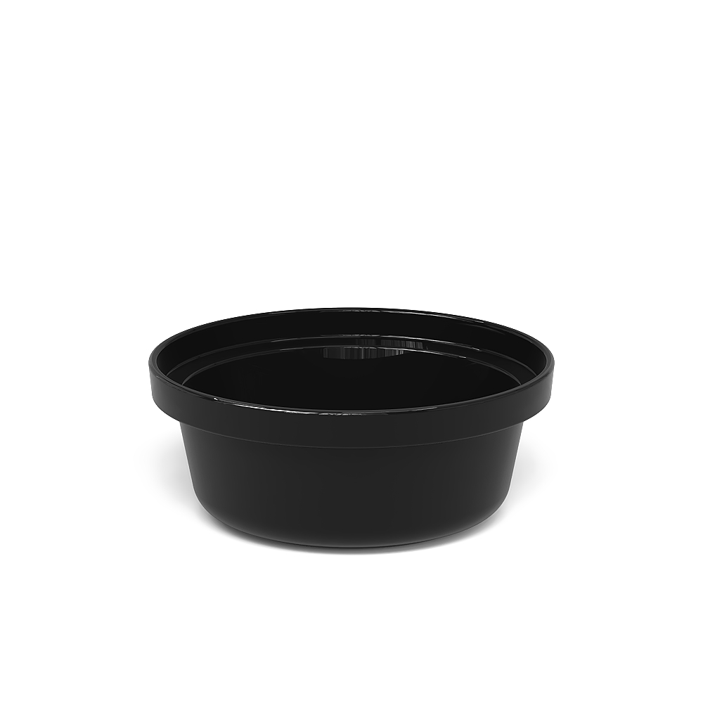 CUBA BANHO-MARIA CERÂMICA 1,75L 21,5CM PRETA     