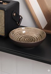 SALADEIRA MELAMINA 31CM BROWN SPIRAL      