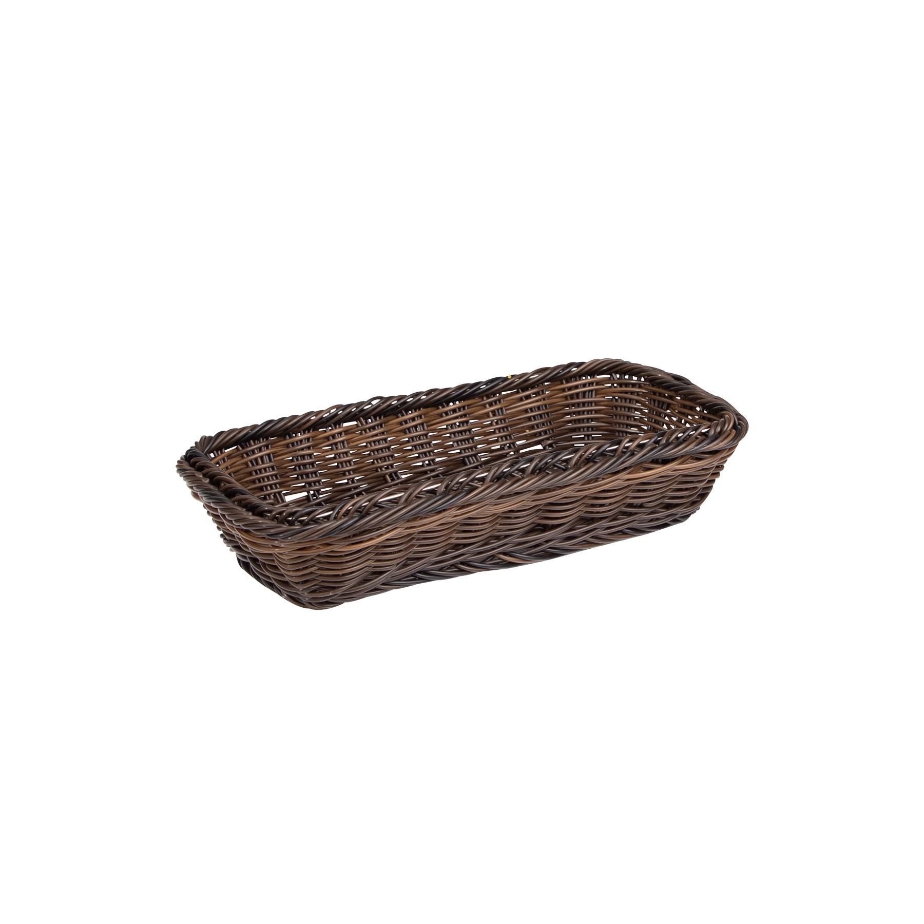 CESTA BUFFET OVAL METÁLICA 20X15CM PRETA SVART    