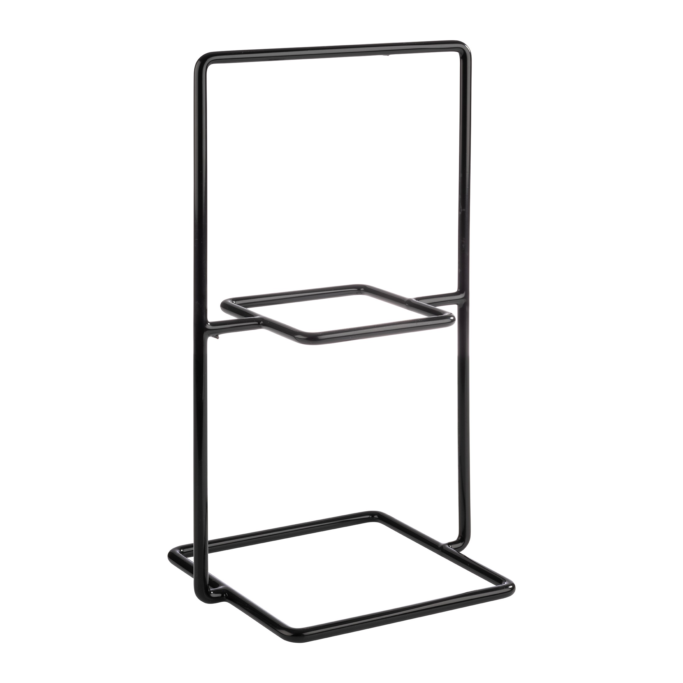 SUPORTE EXPOSITOR BUFFET DUPLO METAL 19X23CM PRETO    