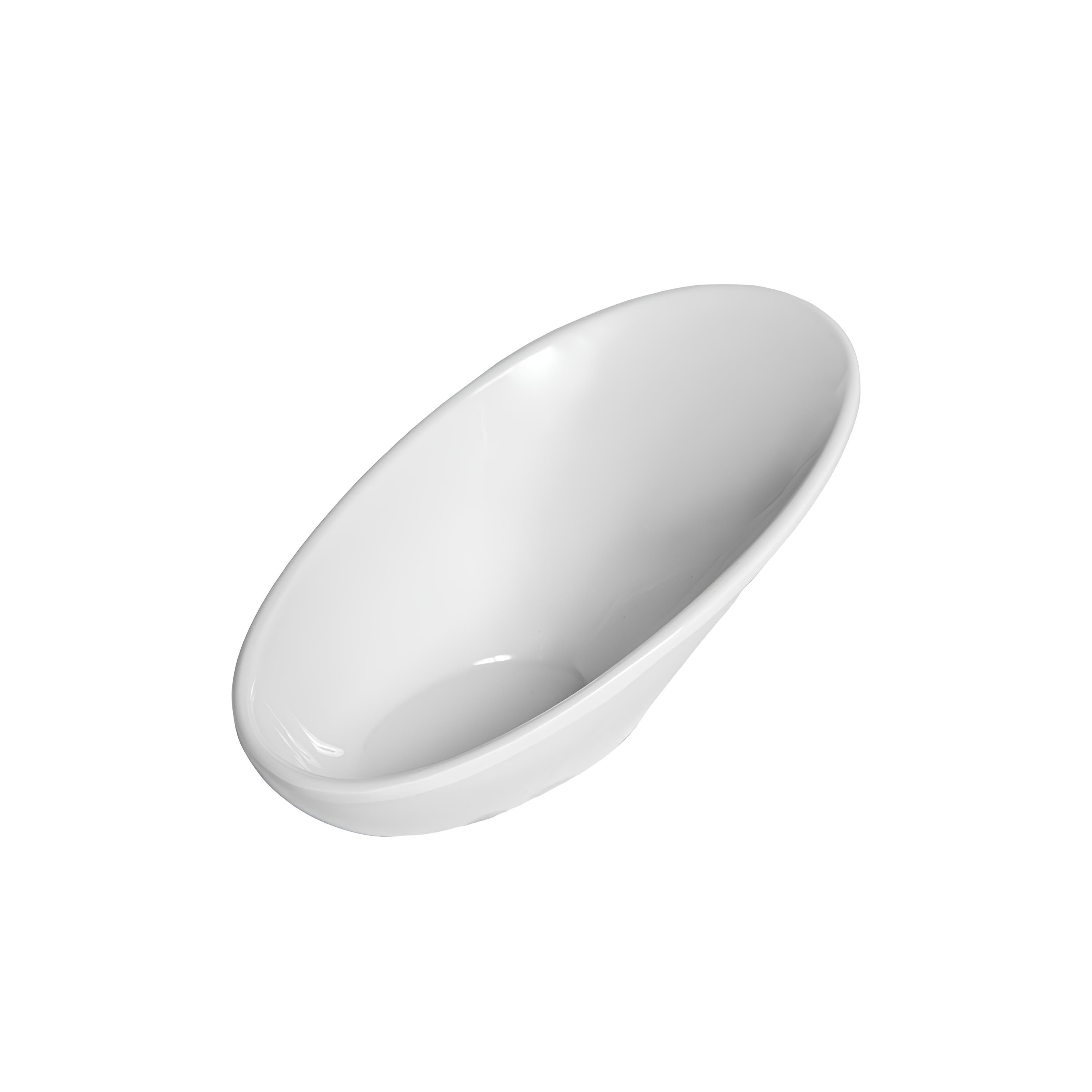 MINI BOWL OVAL INCLINADO MELAMINA 12X6,5CM        