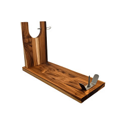 SUPORTE PRESUNTO PARMA MADEIRA TECA 40X16CM