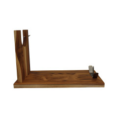 SUPORTE PRESUNTO PARMA MADEIRA TECA 40X16CM