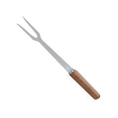 GARFO TRINCHANTE INOX CABO MADEIRA 32,5CM BLISTER
