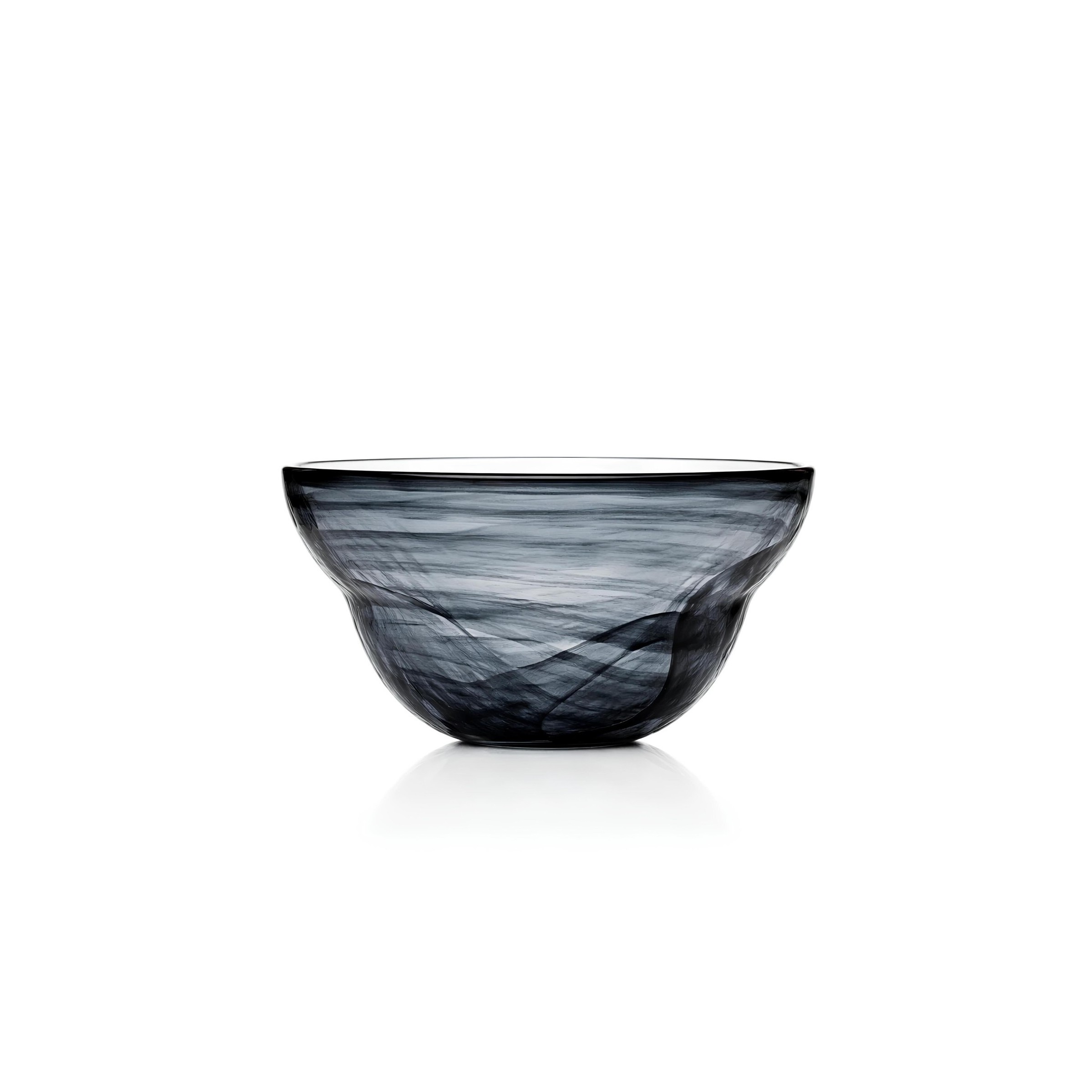 BOWL VIDRO Ø15CM H6,5CM ALABASTER PRETO ENA