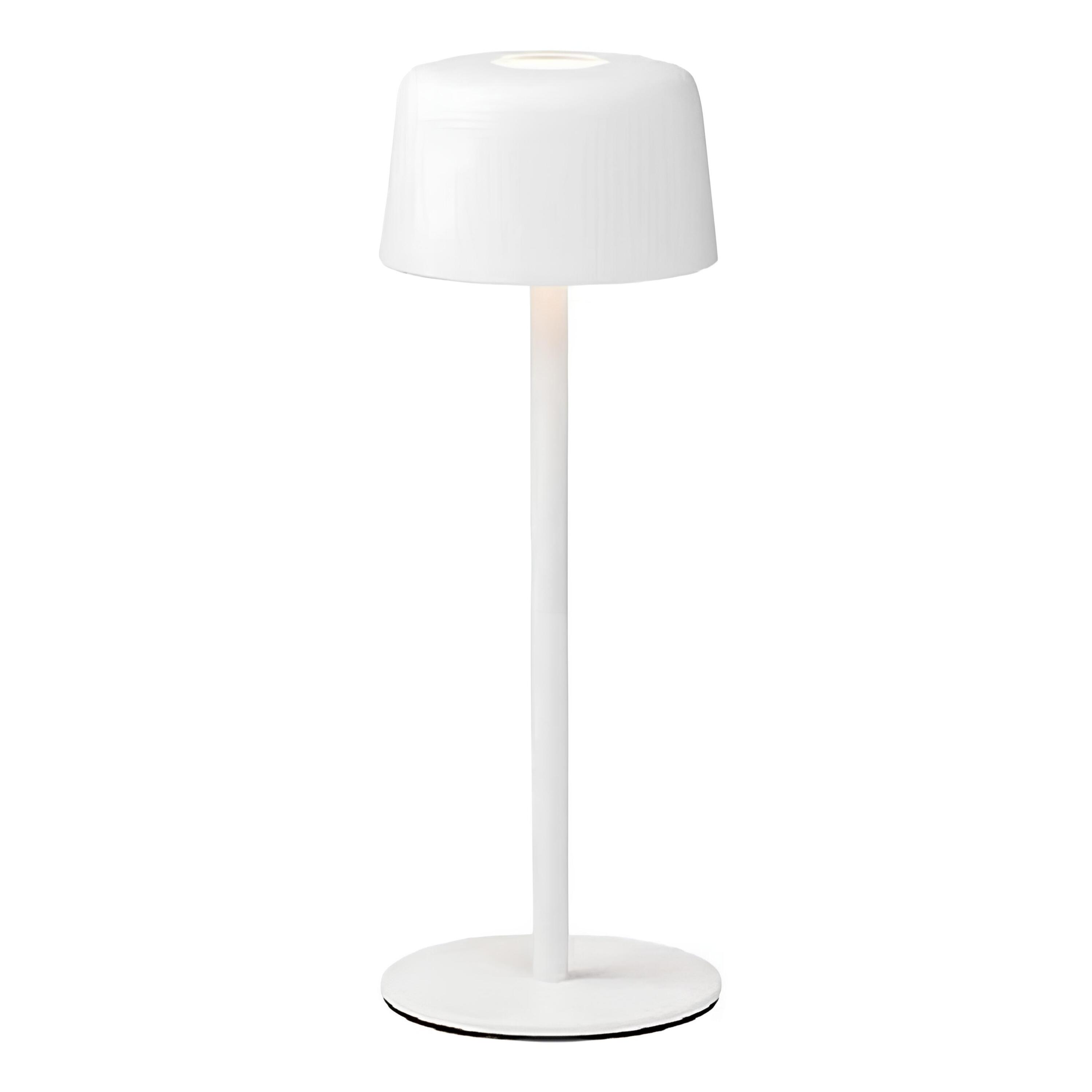 LUMINÁRIA RECARREGÁVEL METAL Ø9CM H25/14CM BRANCO AILATI