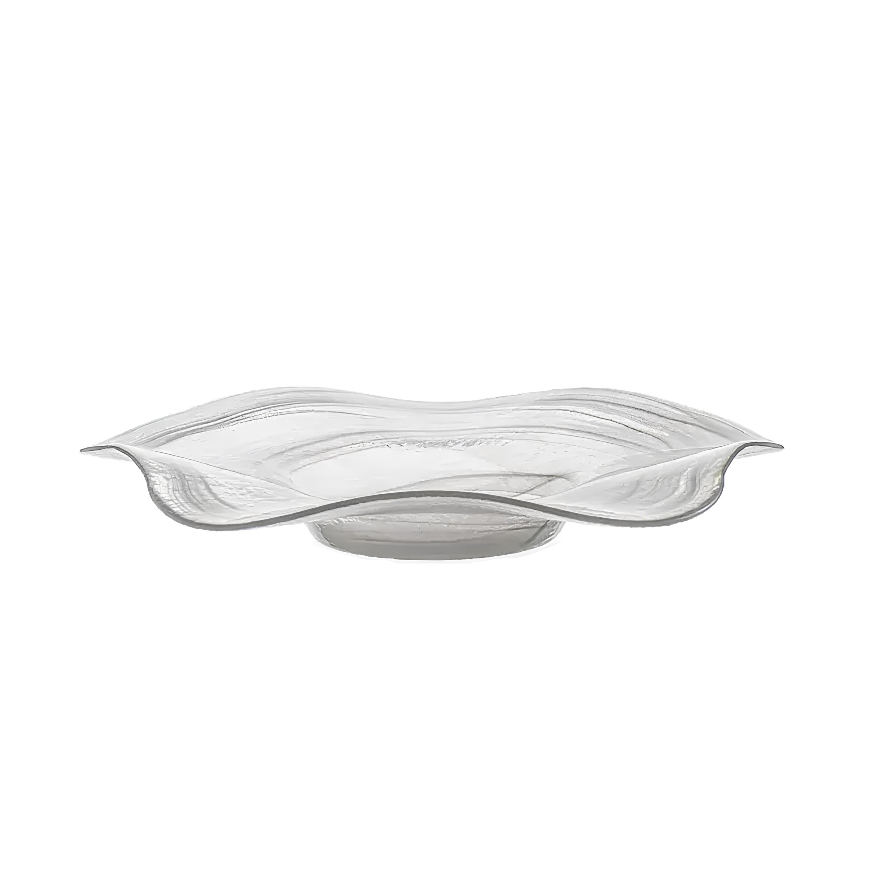 PRATO APRESENTAÇÃO VIDRO Ø27CM H4CM ALABASTER BRANCO ESTONIA