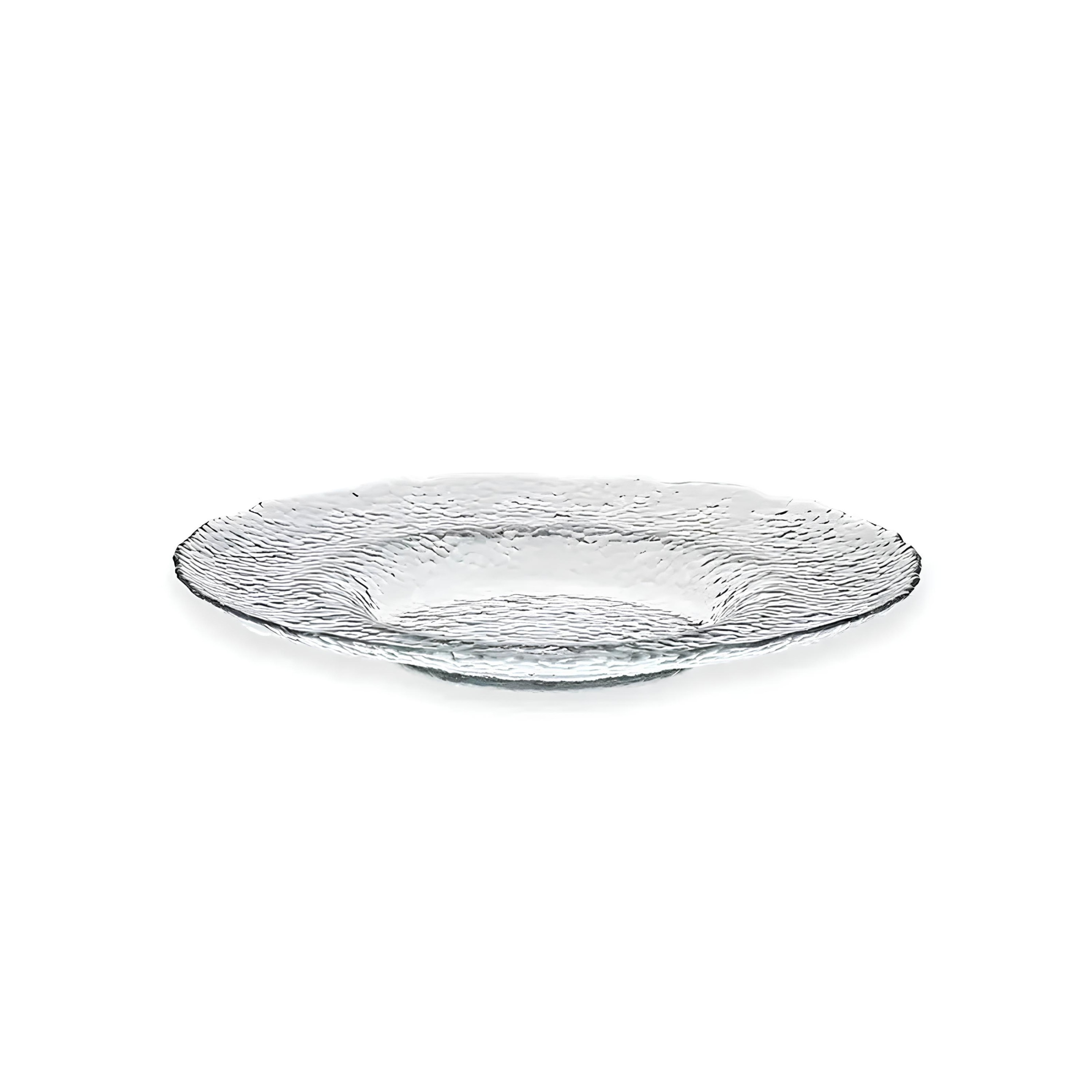 PRATO PÃO VIDRO Ø15CM H2,5CM HAMMERED