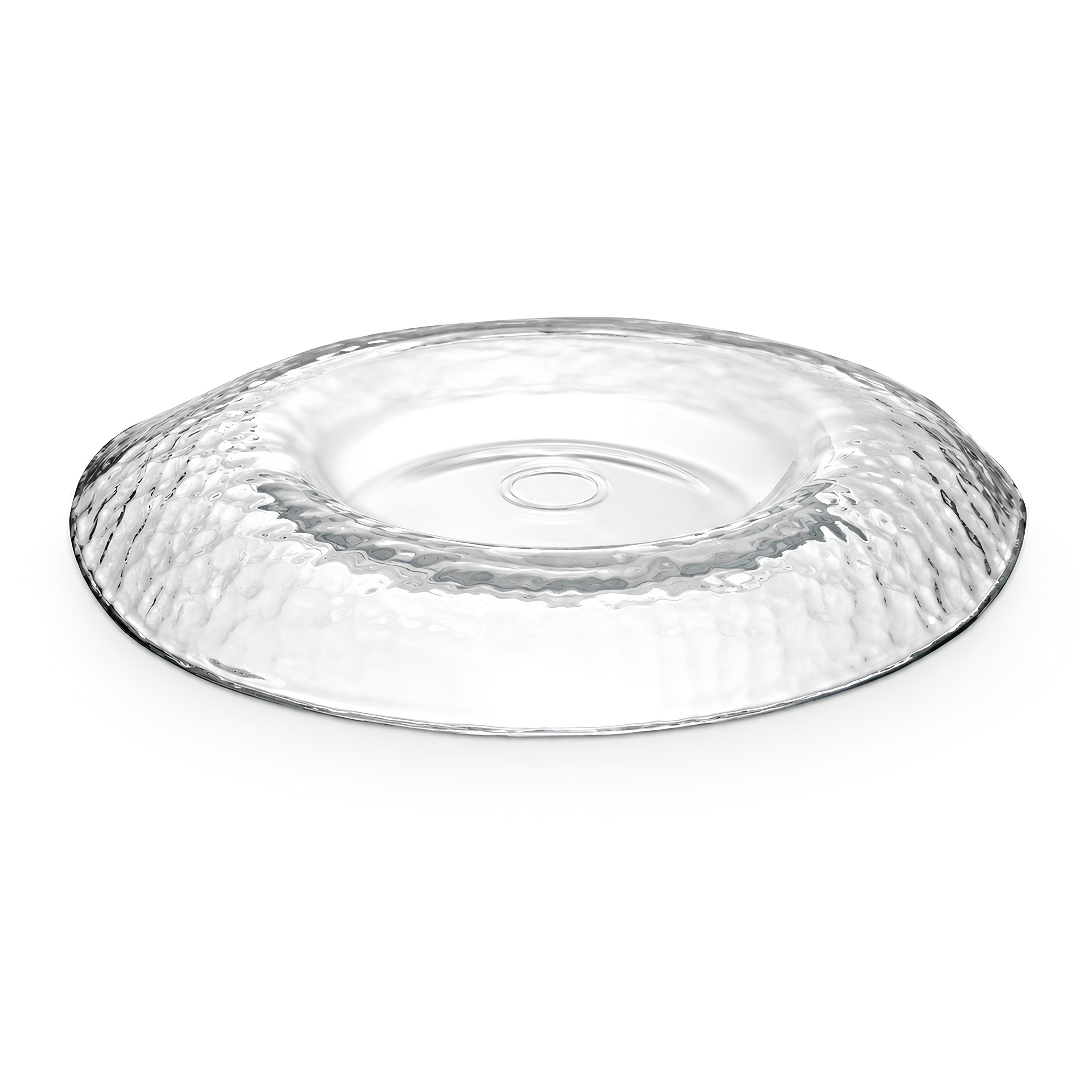 PRATO MESA VIDRO Ø25CM H2,5CM HELIX