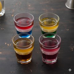COPO SHOT VIDRO 70ML 6CM ROCK BAR    