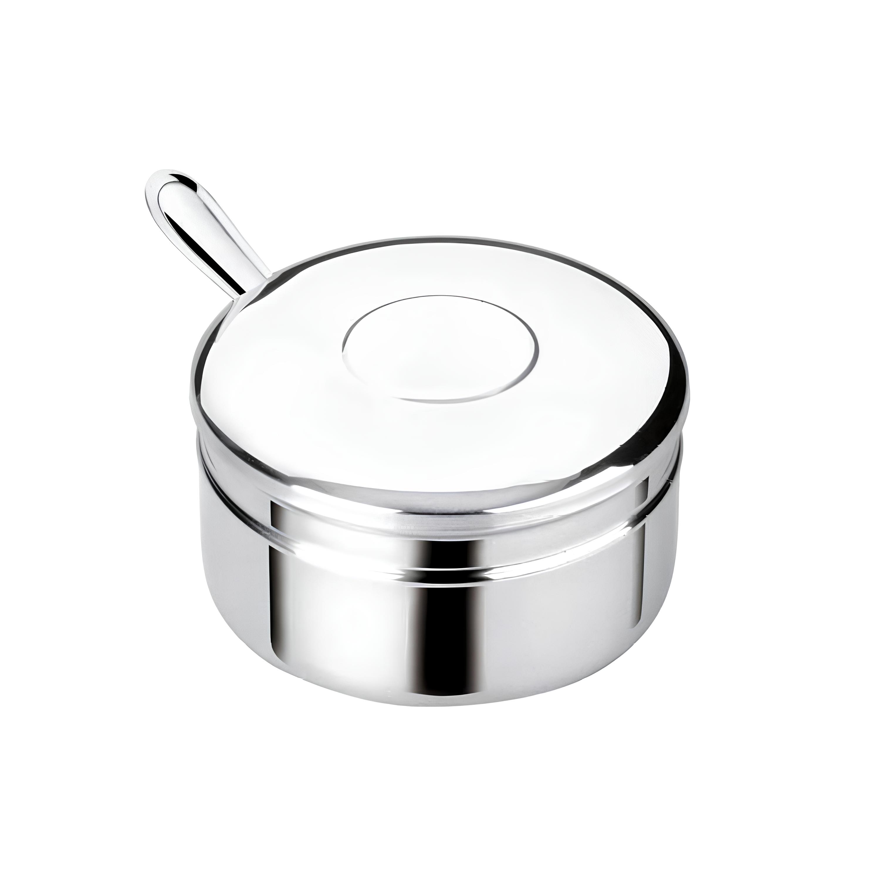 AÇUCAREIRO INOX COLHER 250G 9CM ECONÔMICO     