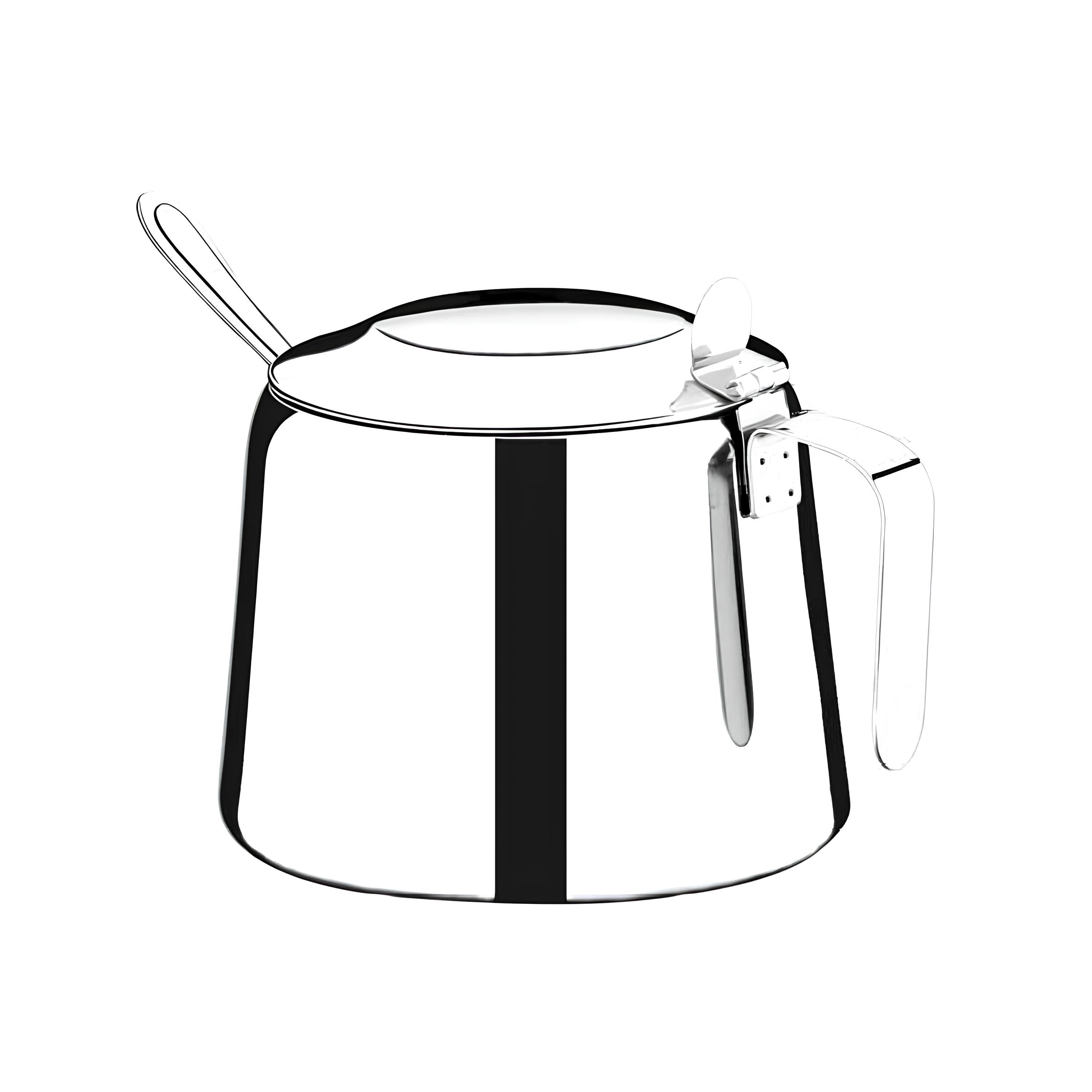 AÇUCAREIRO INOX COLHER 250G 9CM      