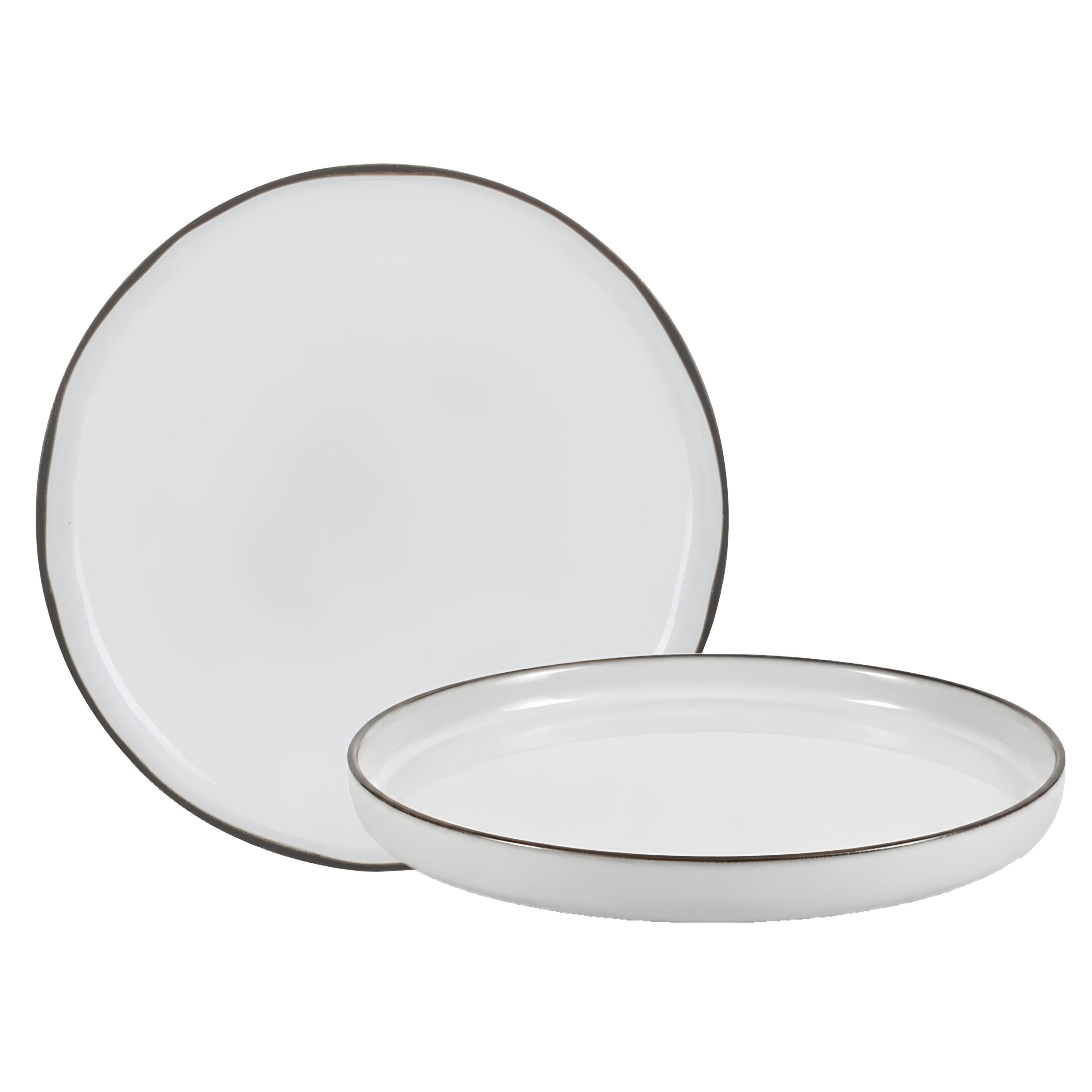 SOUSPLAT STONEWARE Ø30CM H2CM BRANCO CARACTERE