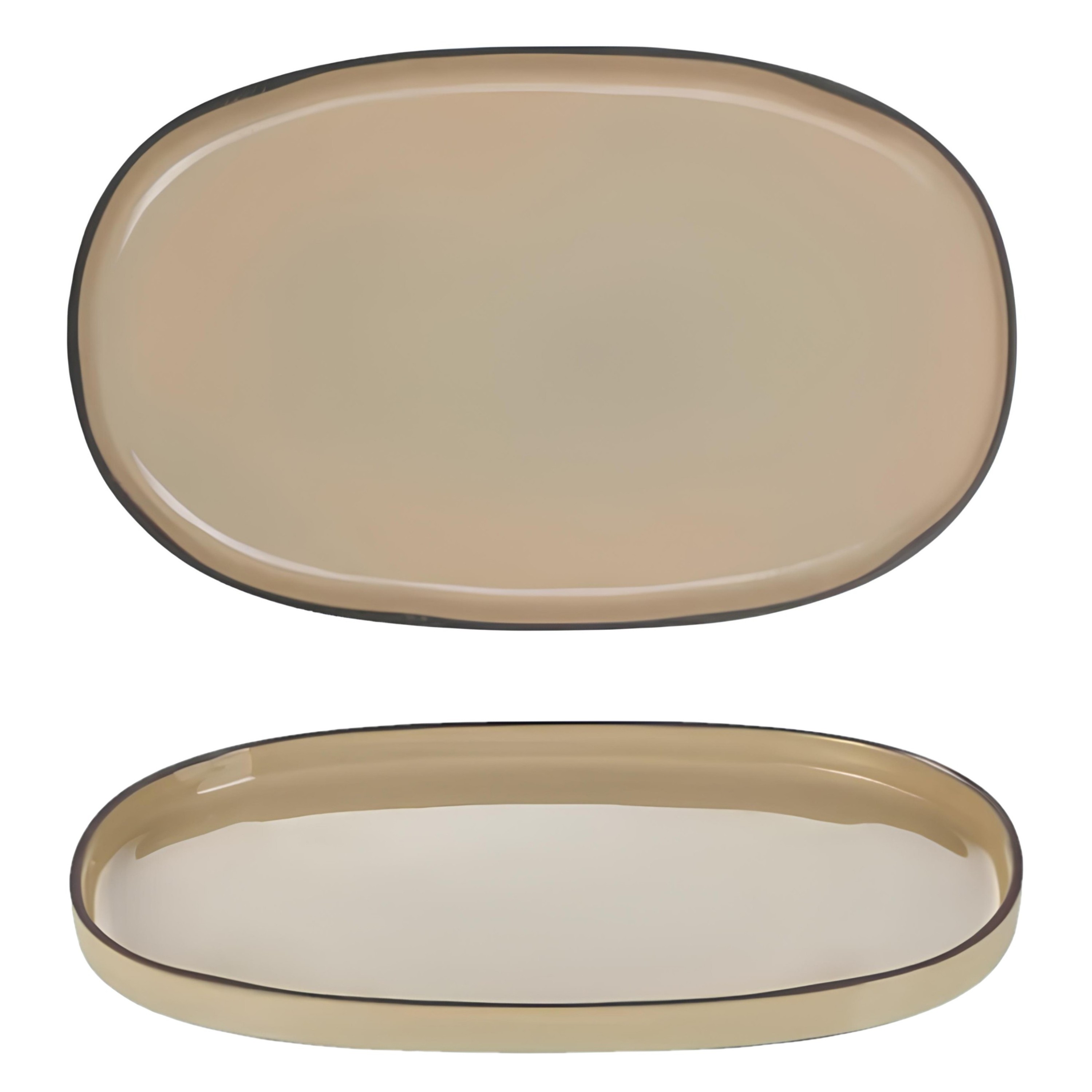 TRAVESSA STONEWARE 35,5X22CM H2,5CM MOSCADA CARACTERE