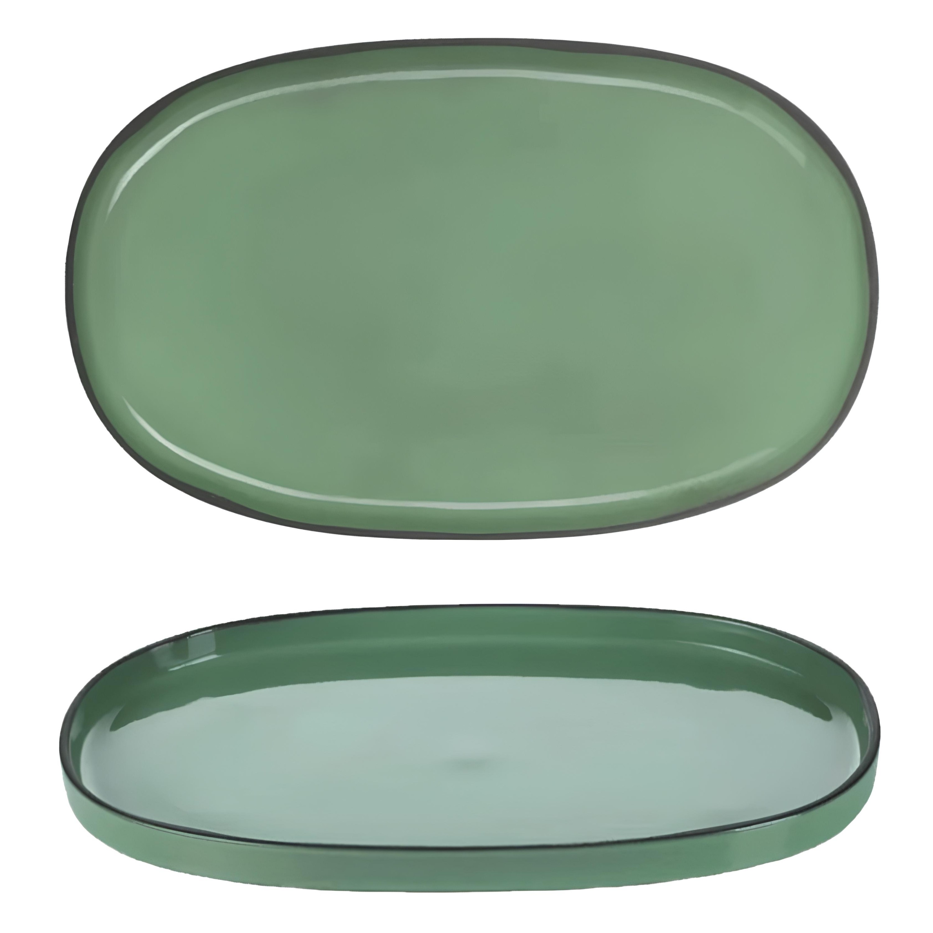 TRAVESSA STONEWARE 35,5X22CM H2,5CM MENTA CARACTERE