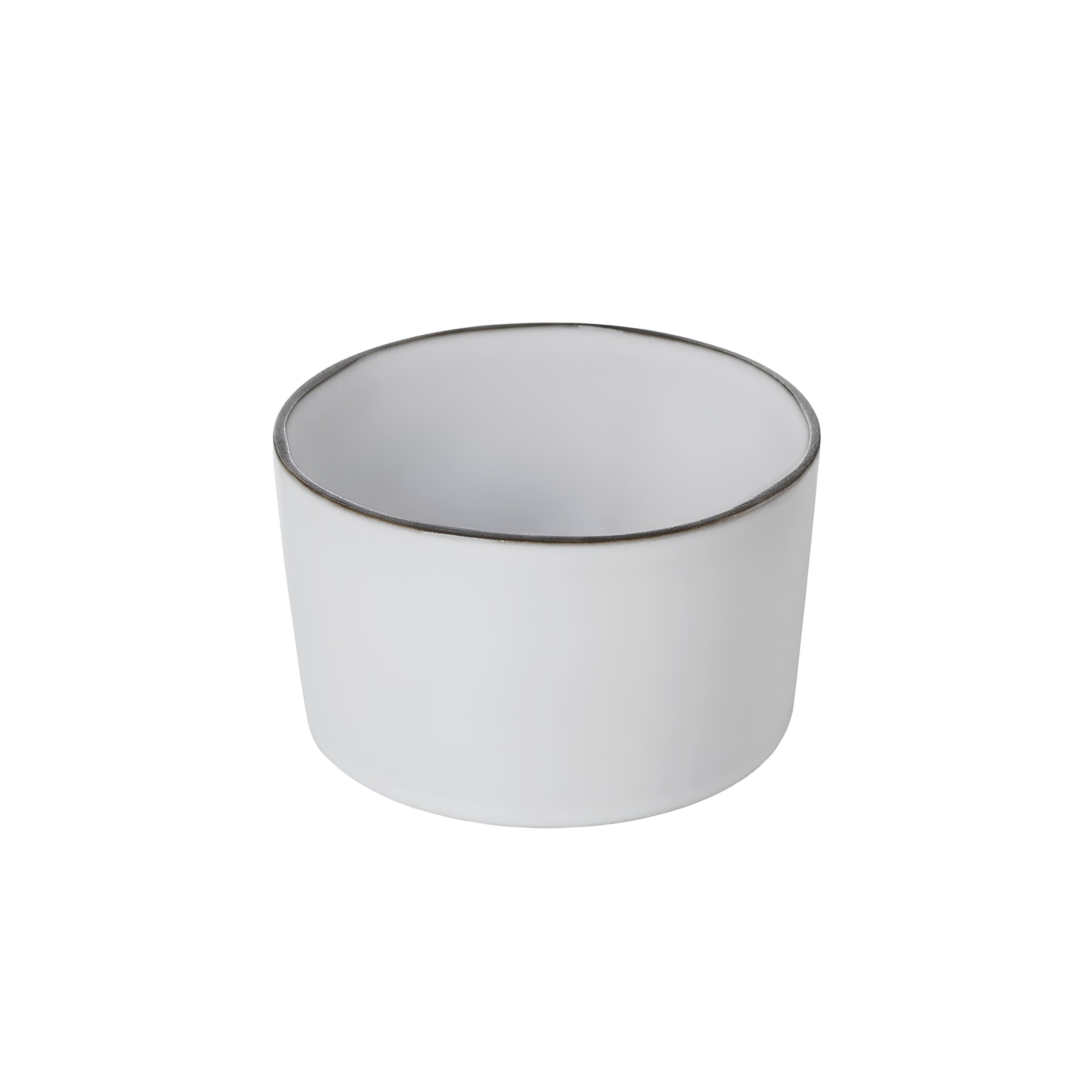 BOWL STONEWARE Ø11CM H7CM BRANCO CARACTERE