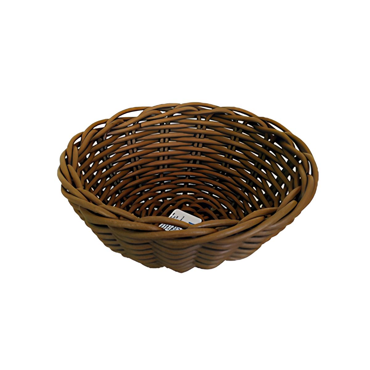 CESTA PLÁSTICA COUVERT 14,5CM CARAMELO      