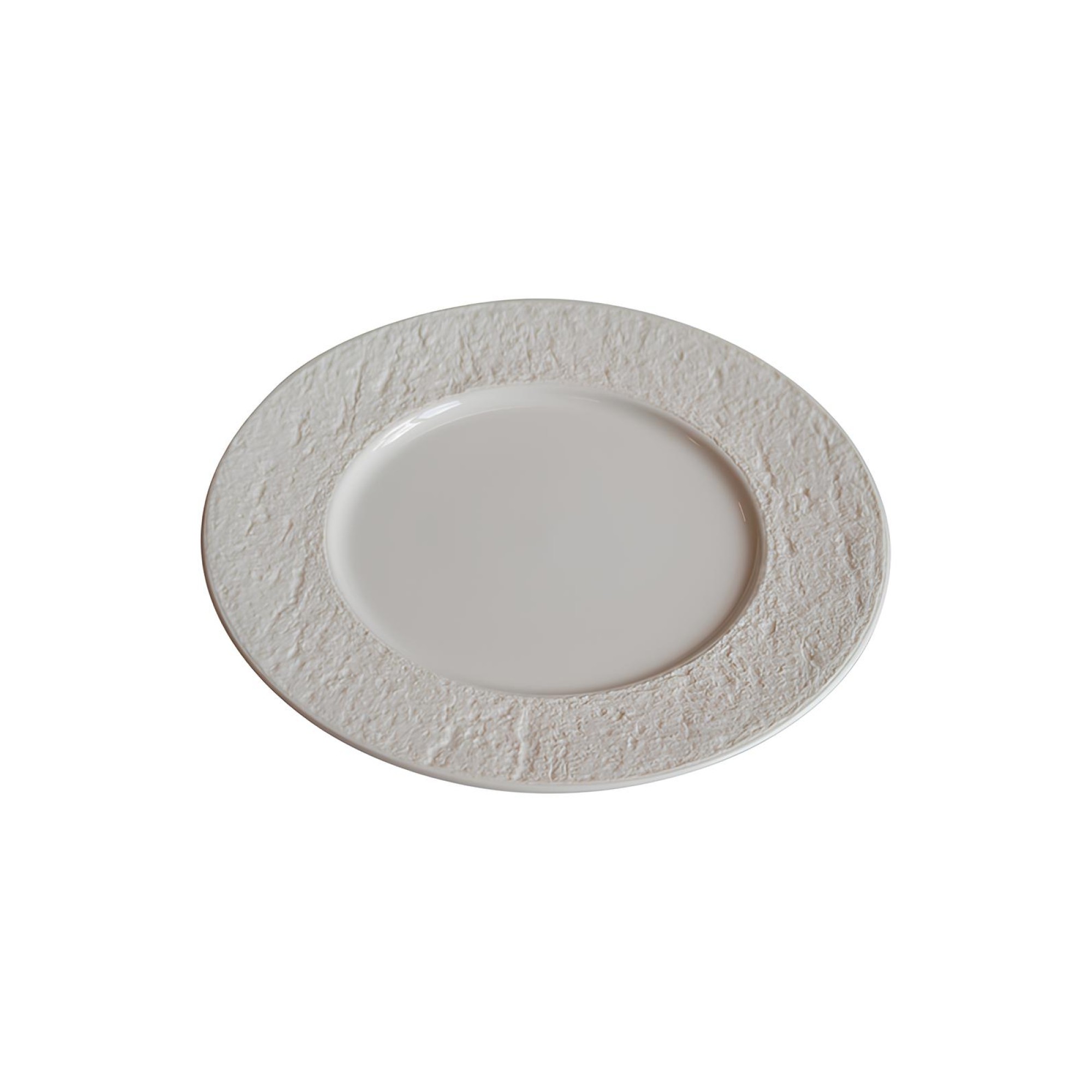 PRATO SOBREMESA PORCELANA Ø24CM H2CM CHALK