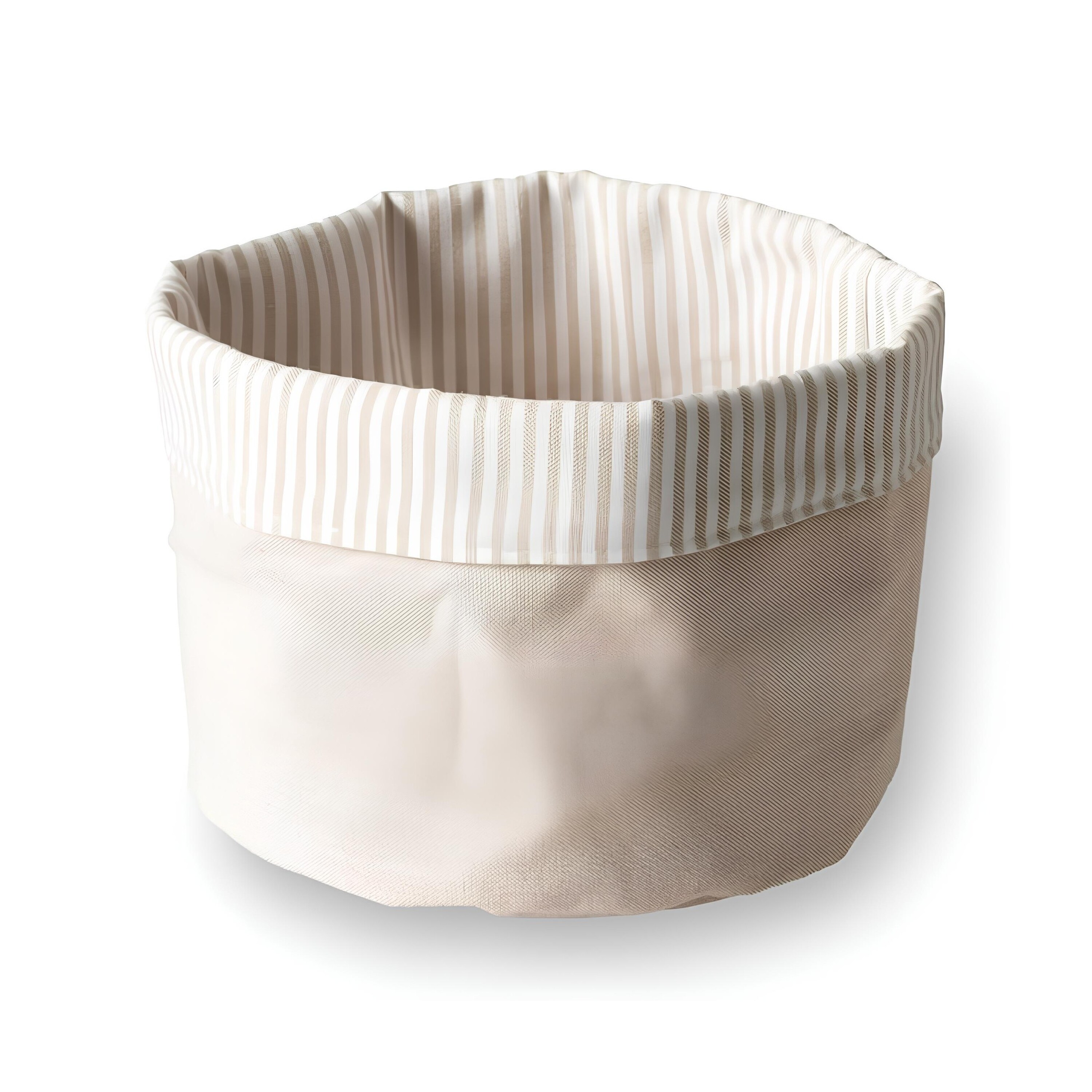 CESTA PÃES ALGODÃO Ø20CM H20CM BRANCO