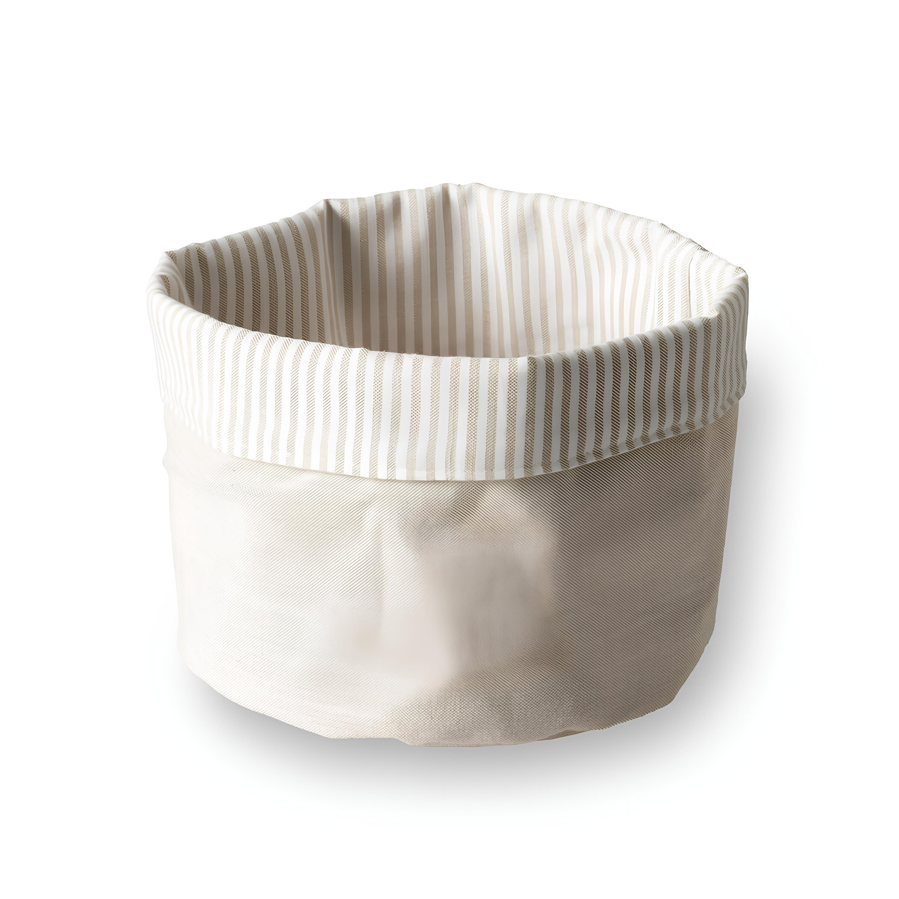 CESTA PÃES ALGODÃO Ø15CM H15CM BRANCO
