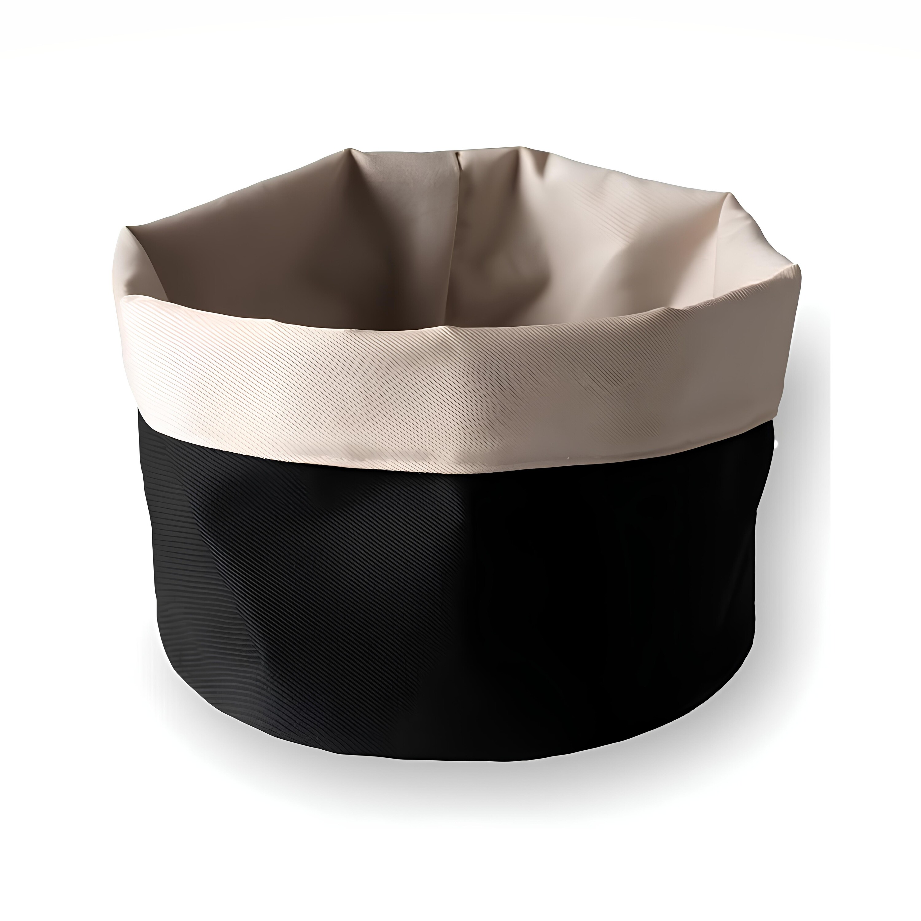 CESTA PÃES ALGODÃO Ø20CM H20CM PRETO