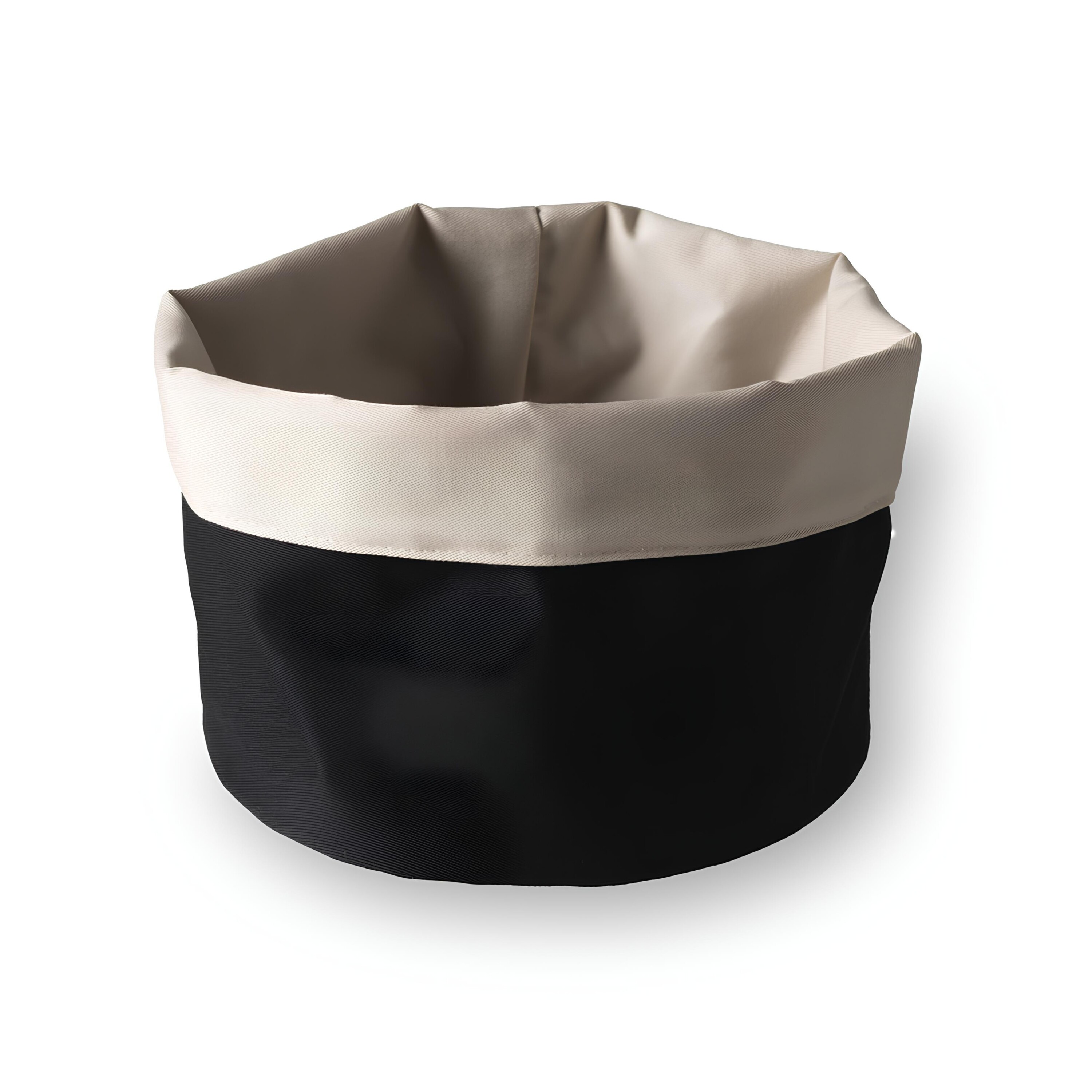 CESTA PÃES ALGODÃO Ø15CM H15CM PRETO