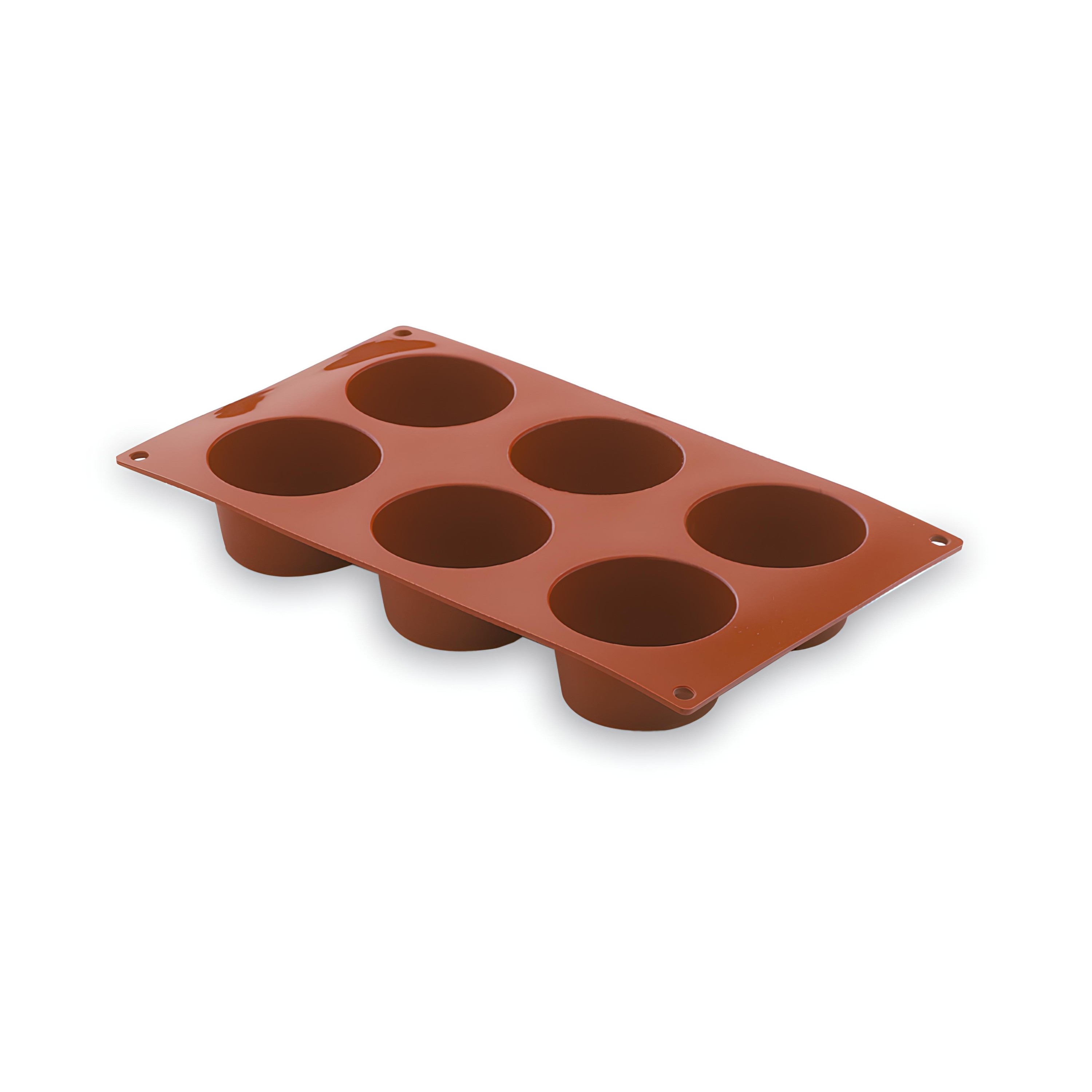 MOLDE SILICONE 6 MUFFINS Ø7CM H4CM PASTRYFLEX ECONÔMICO
