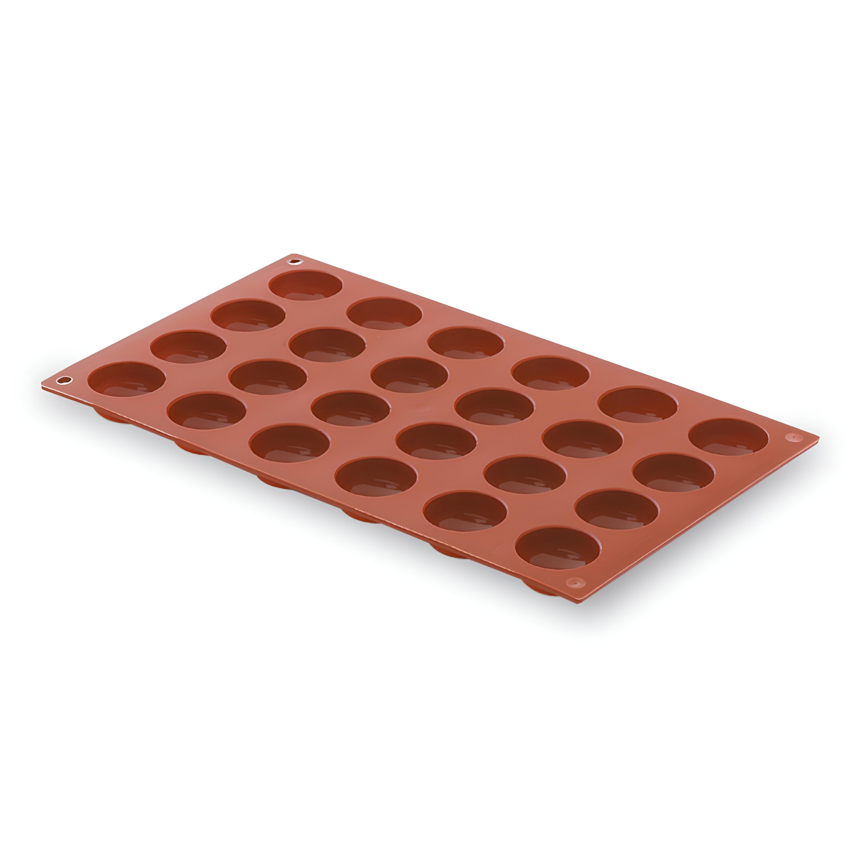 MOLDE SILICONE 24 MEIAS ESFERAS Ø3CM H1,5CM PASTRYFLEX ECONÔMICO