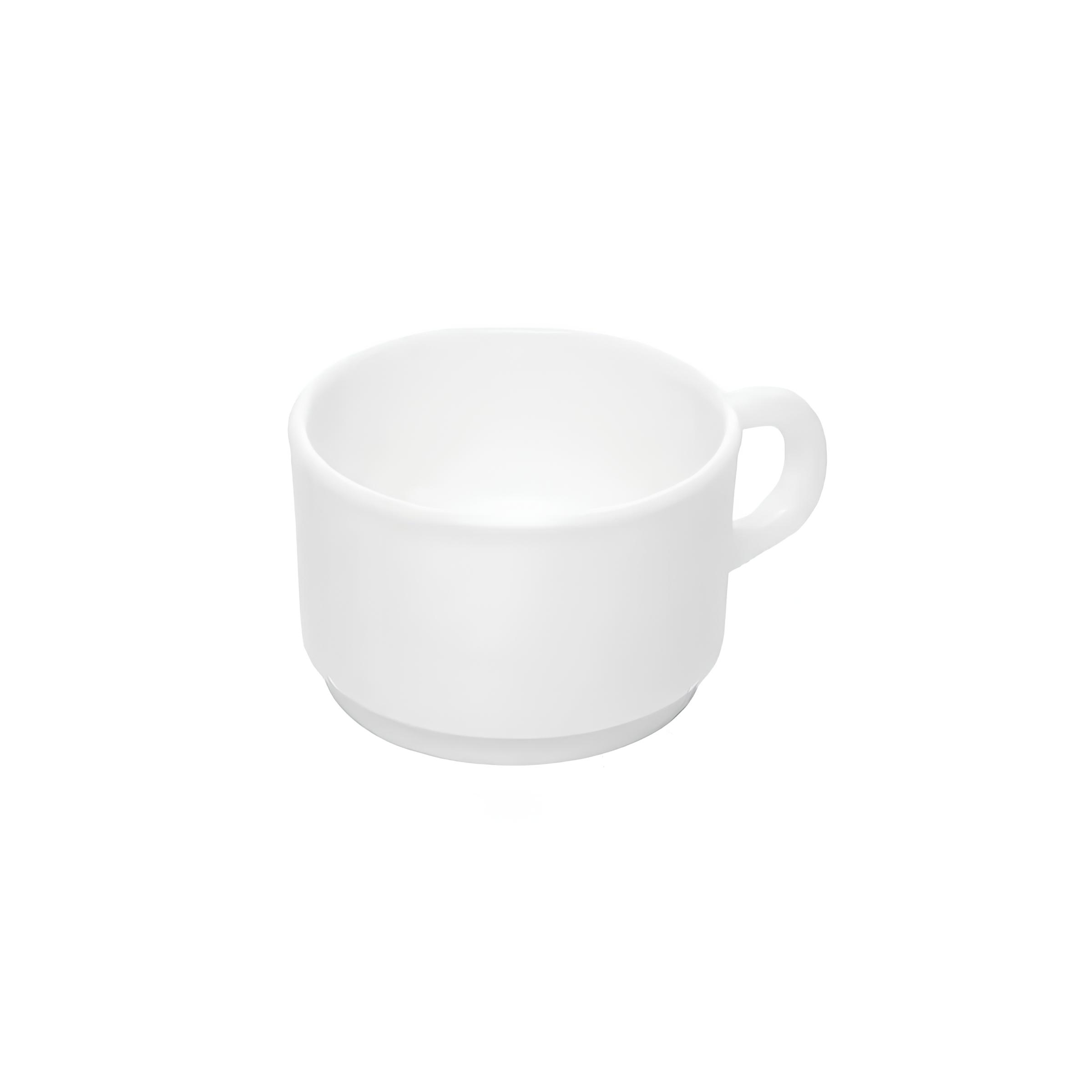 XÍCARA CHÁ VIDRO TEMPERADO 210ML Ø11CM H6CM OPALINE