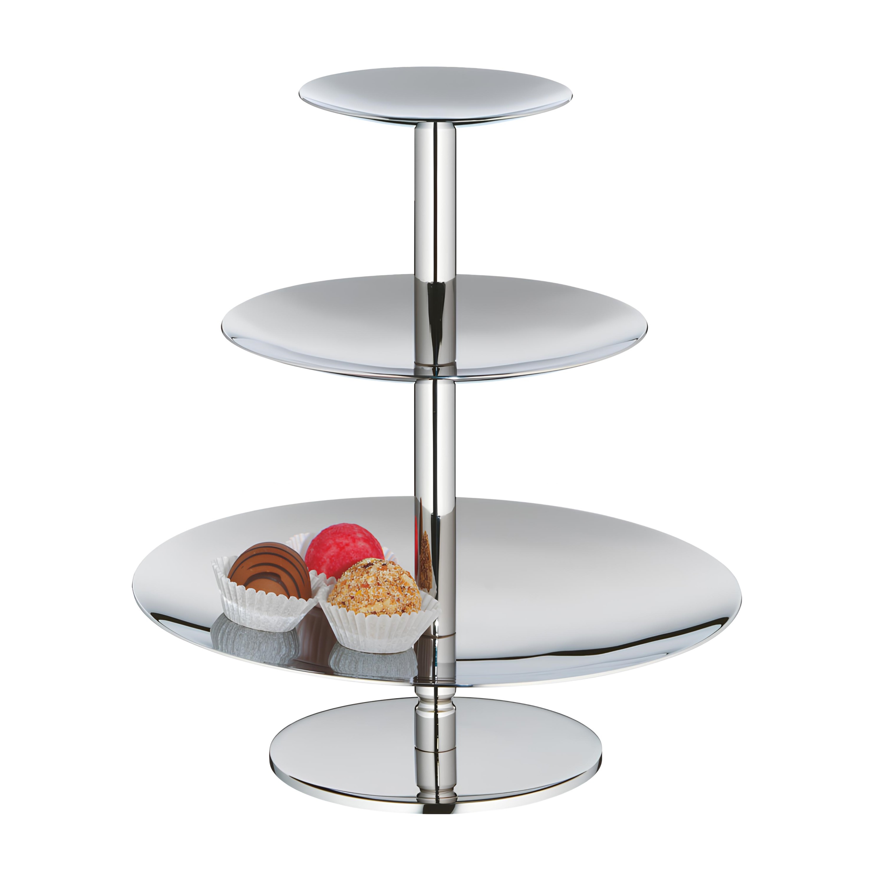 PORTA PETIT FOUR 3 NÍVEIS INOX 9X14X20CM WMF   