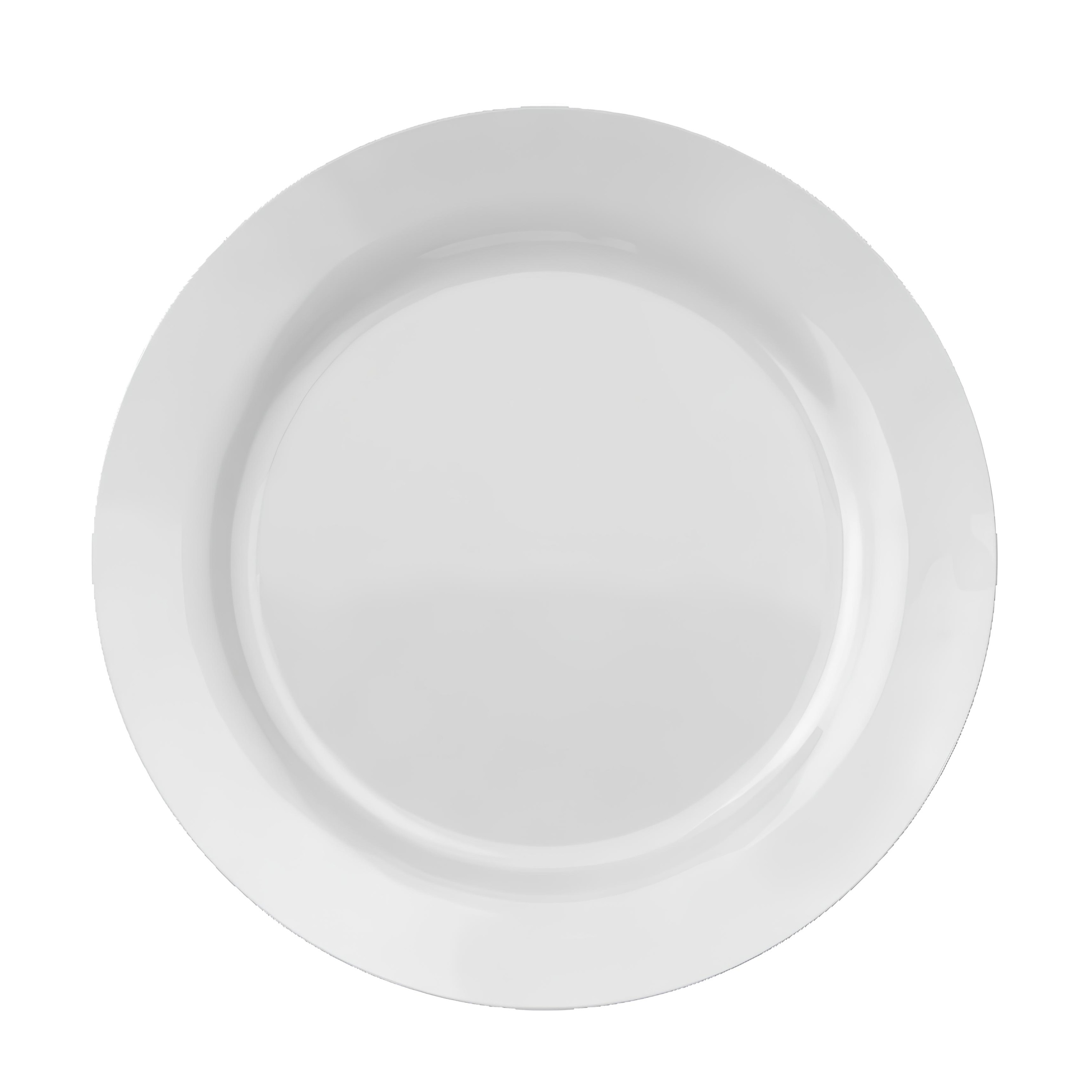 PRATO MESA VIDRO TEMPERADO OPALINO 27CM 2CM MENU   