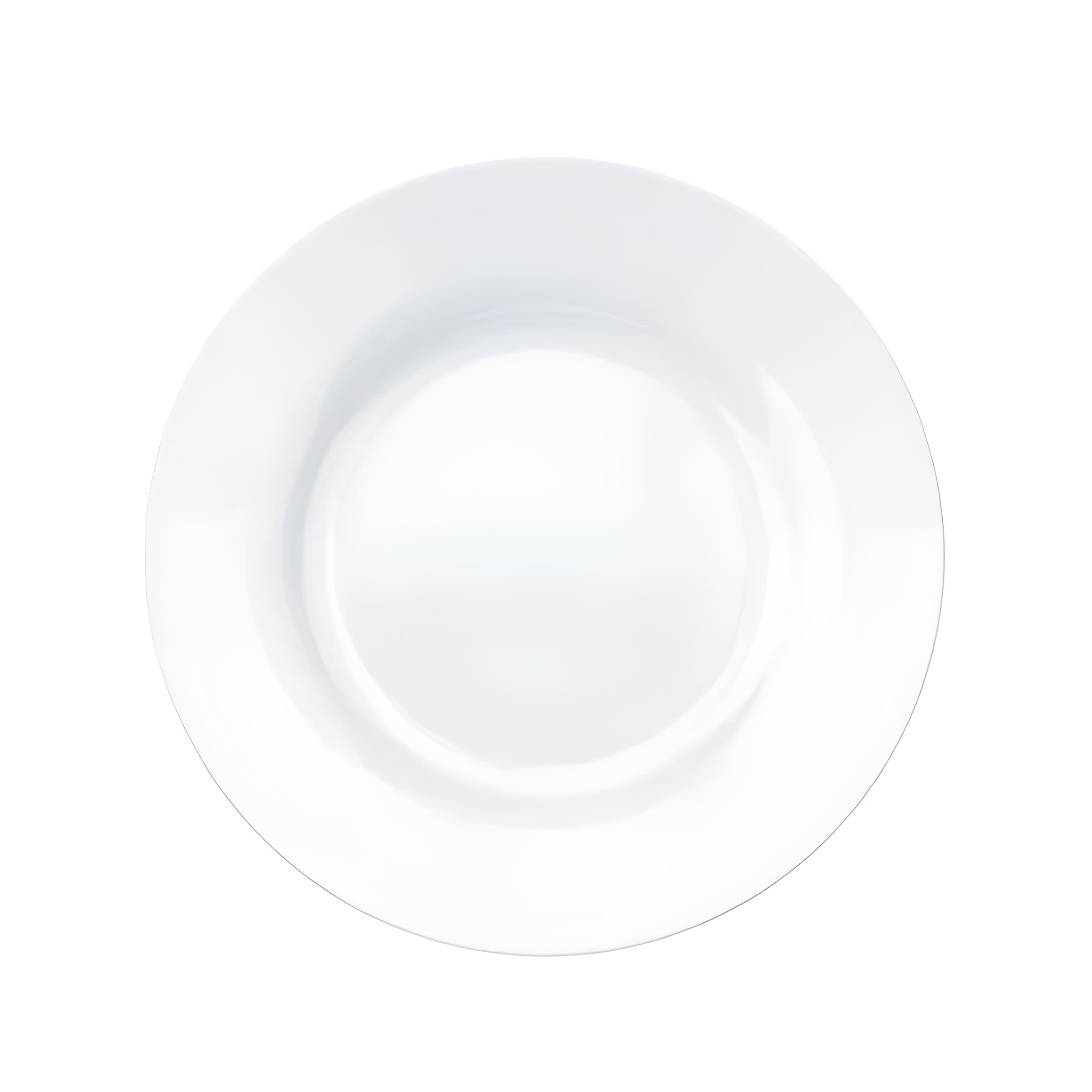 PRATO SOBREMESA VIDRO TEMPERADO OPALINO 19CM MENU