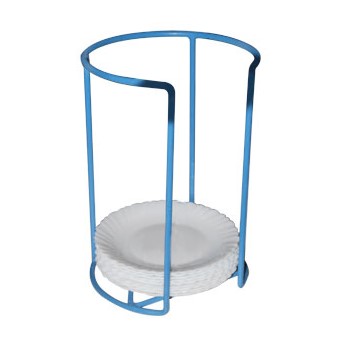 PORTA PRATO INOX 13CM AZUL/PRETO NORDIEN     