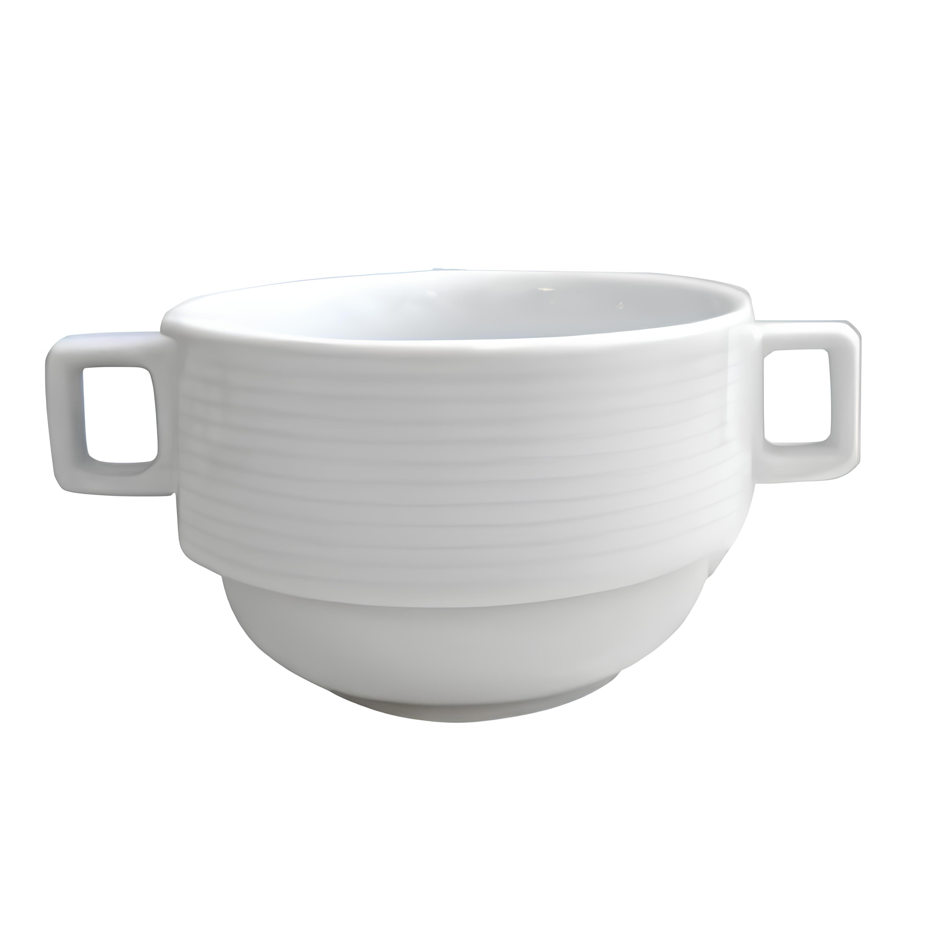 XÍCARA CONSUMÊ EMPILHÁVEL PORCELANA 365ML LAGUNA     