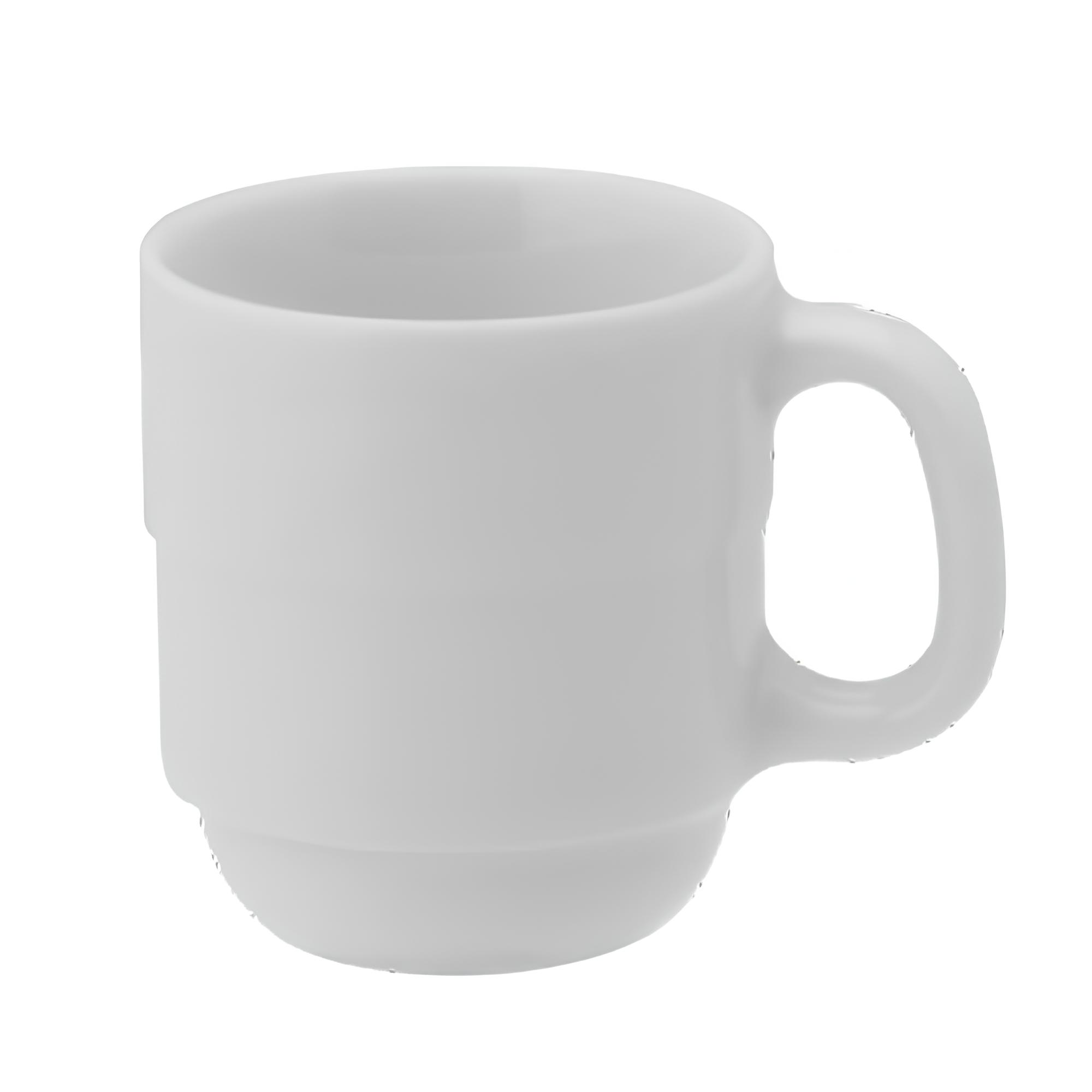 XÍCARA CAFÉ EMPILHÁVEL PORCELANA 65ML WAVES     