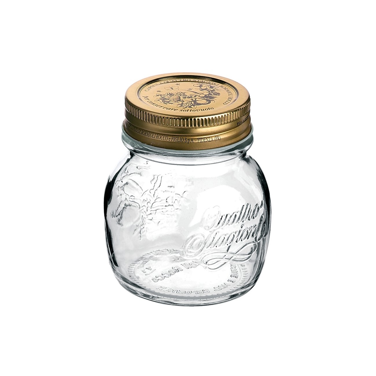 POTE VIDRO TAMPA 150ML 8,3CM QUATTRO STAGIONI    