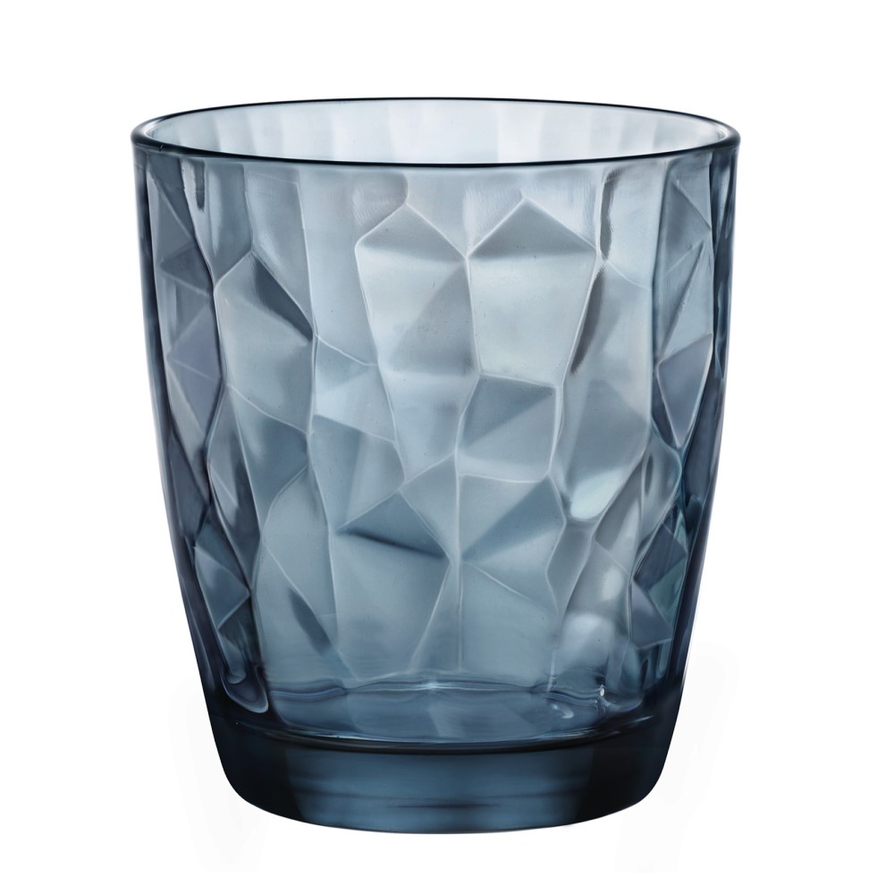 COPO MULTIUSO VIDRO 390ML 10CM AZUL DIAMOND    