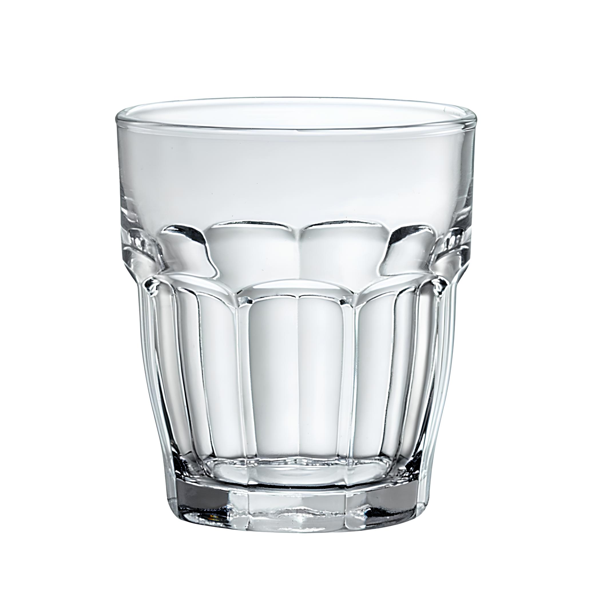 COPO BAIXO EMPILHÁVEL VIDRO TEMPERADO 390ML 10CM ROCK BAR  