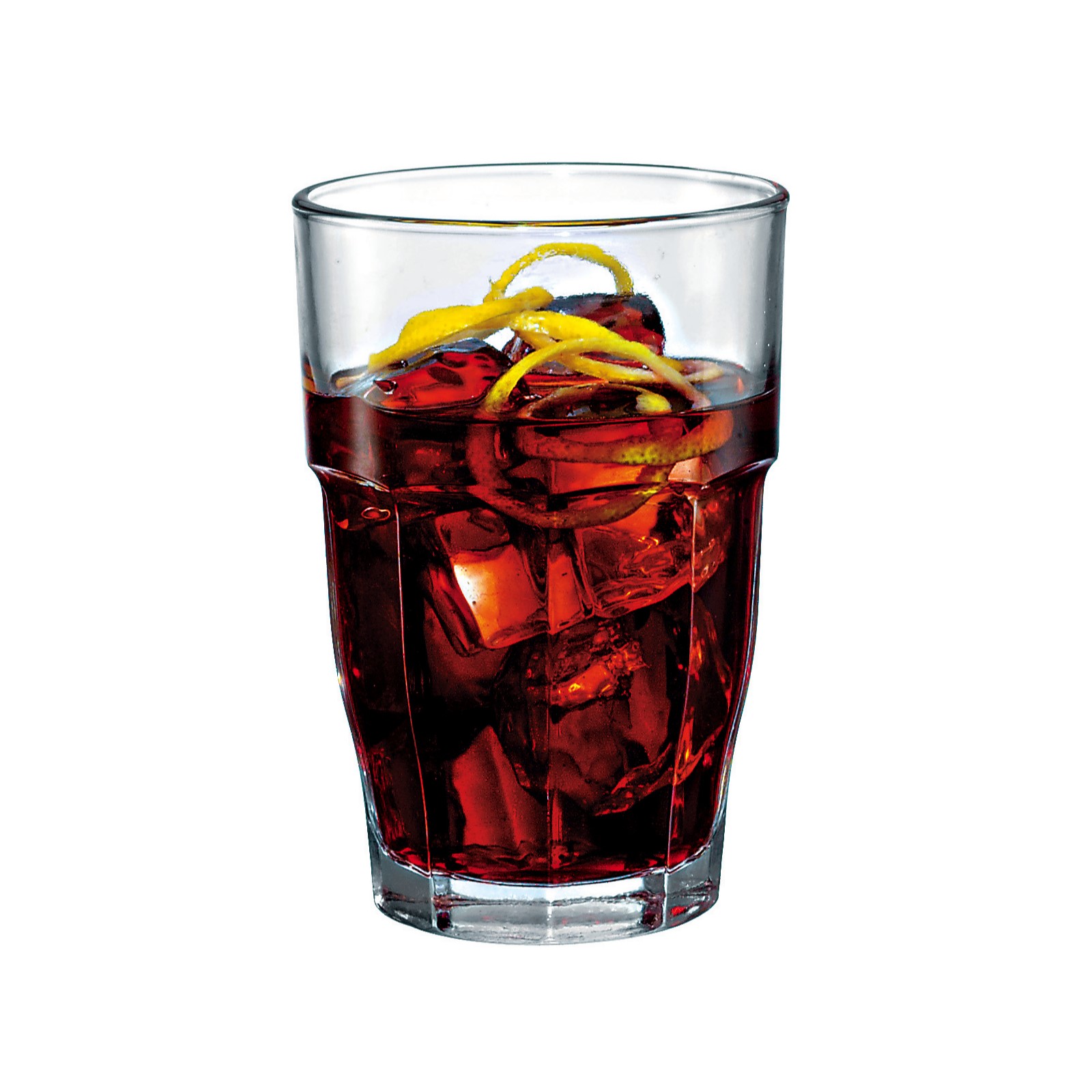 COPO LONG DRINK EMPILHÁVEL VIDRO TEMPERADO 370ML 12CM ROCK BAR 