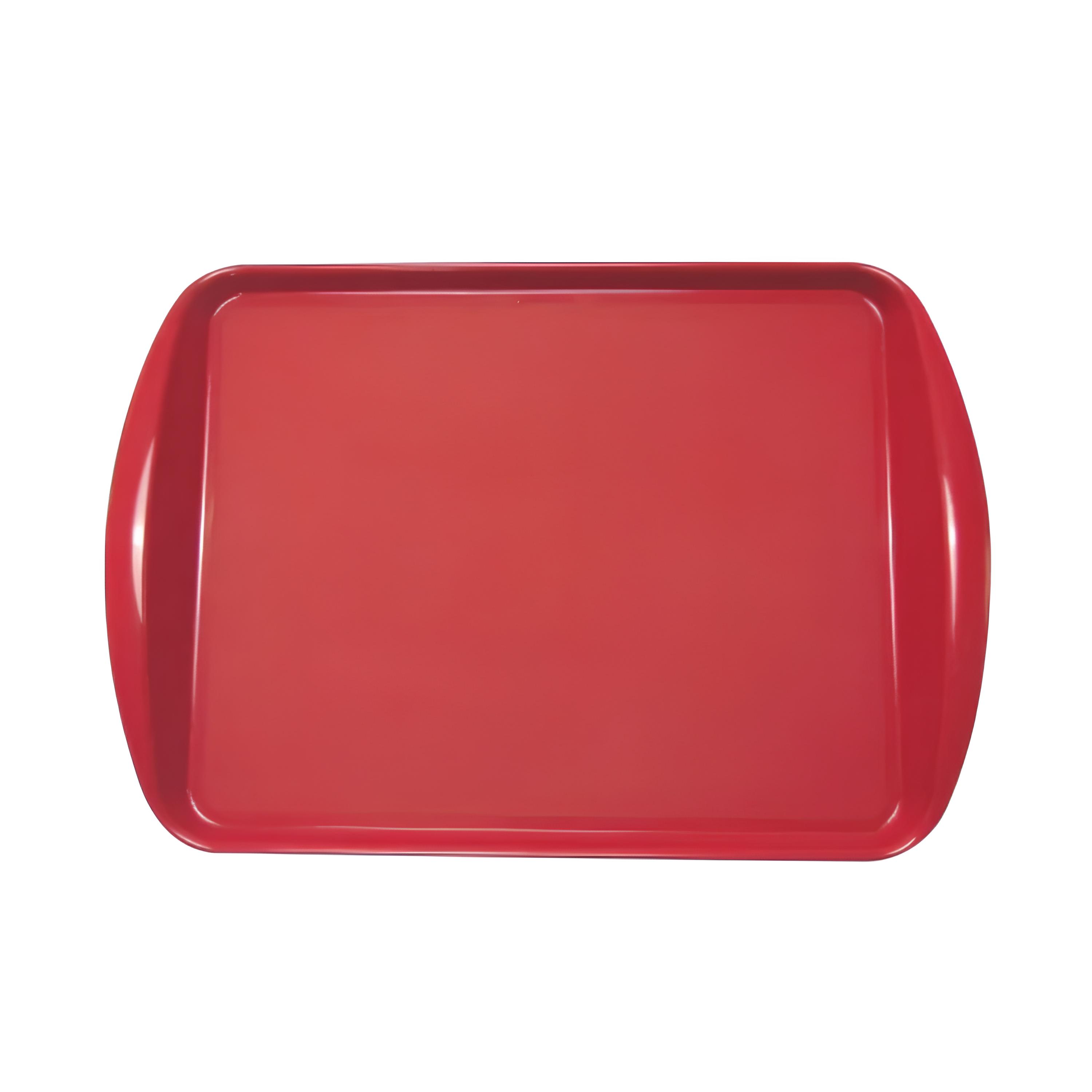 BANDEJA FAST FOOD ABS 44X30,5CM VERMELHA     