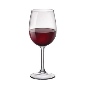 TAÇA VINHO TINTO VIDRO TEMPERADO ALTA RESISTÊNCIA 360ML 20CM SARA 